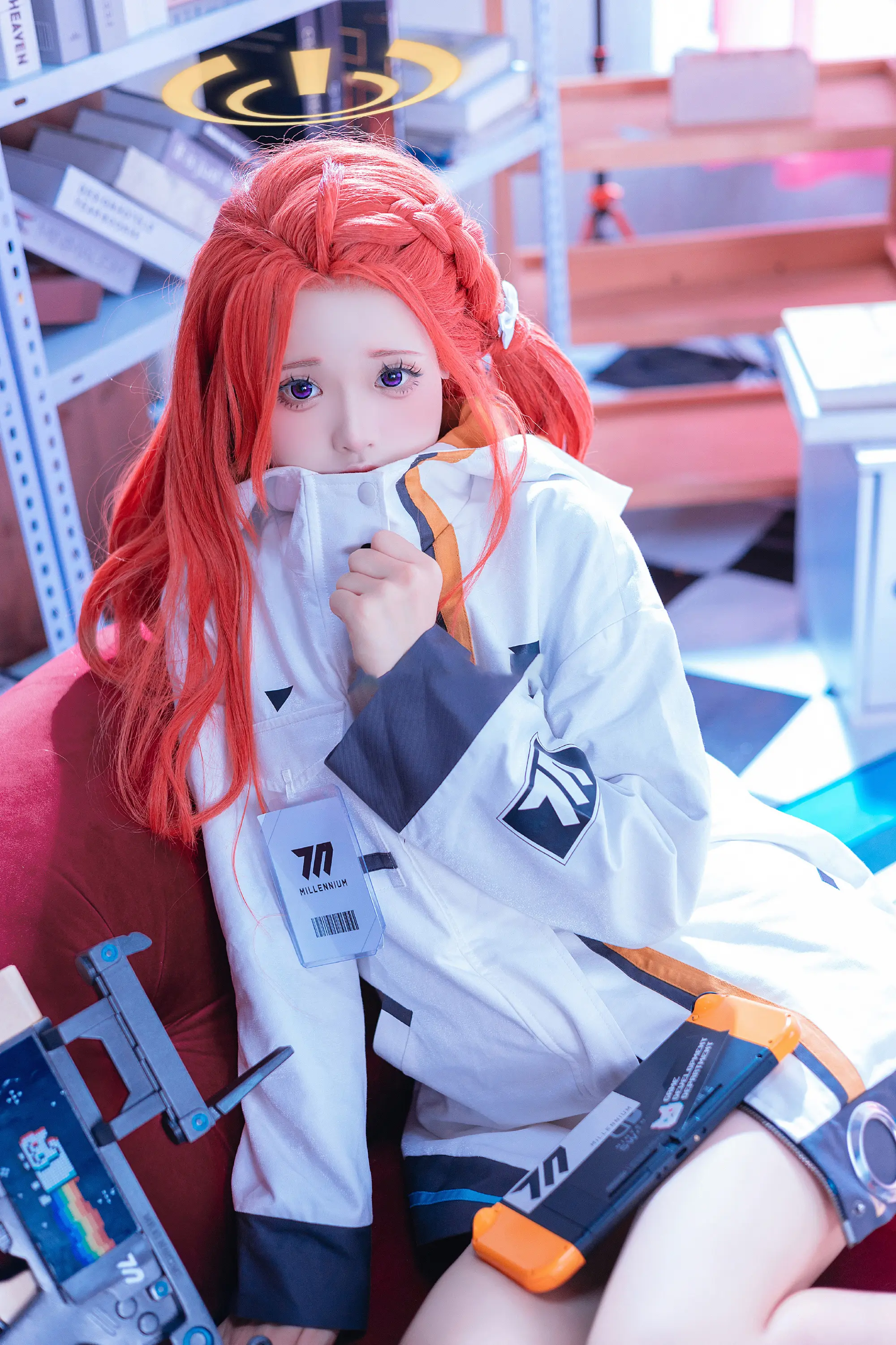 《蔚蓝档案》花冈柚子cosplay-公众号小姨ai
