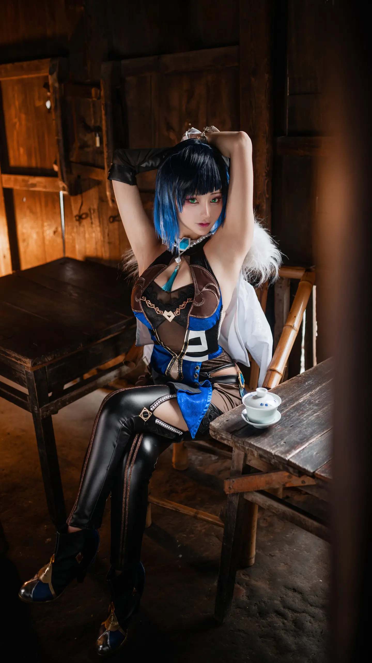 动漫Coser@如月灰《原神》夜兰-公众号小姨ai