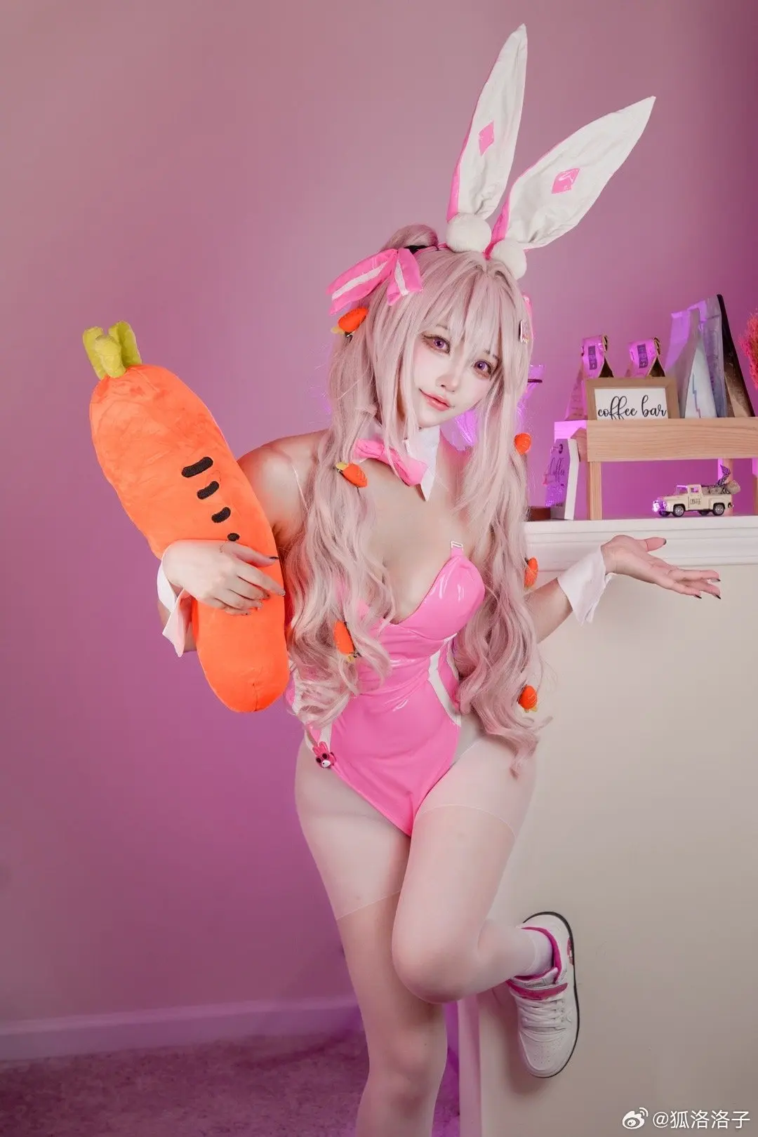 COSPLAY nikke 超话#二次元cos大赏#  🐰是爱丽丝兔兔的cos～🥕@狐洛洛子 COSPLAY-第11张