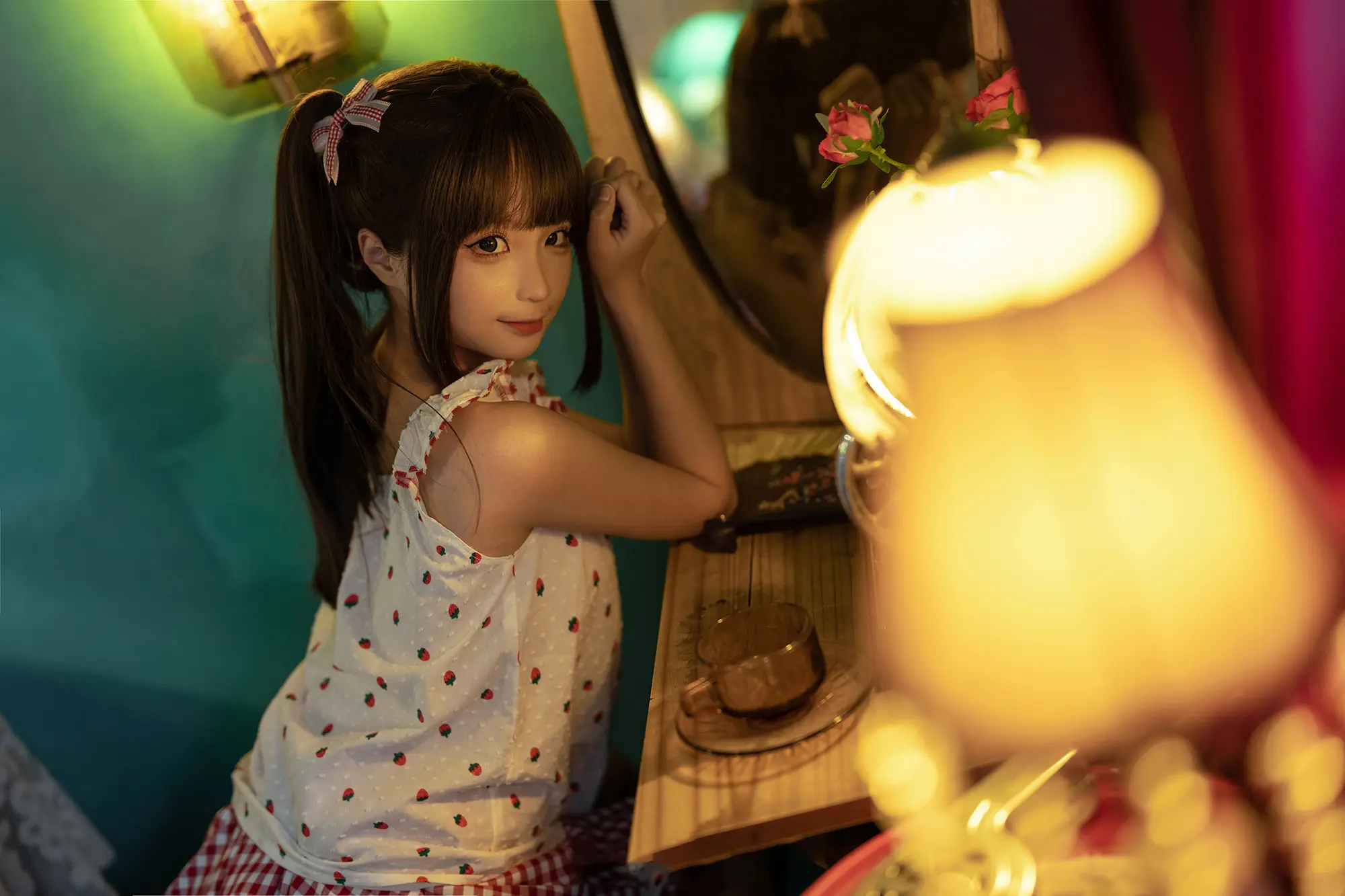 《红格子》清凉少女-公众号小姨ai