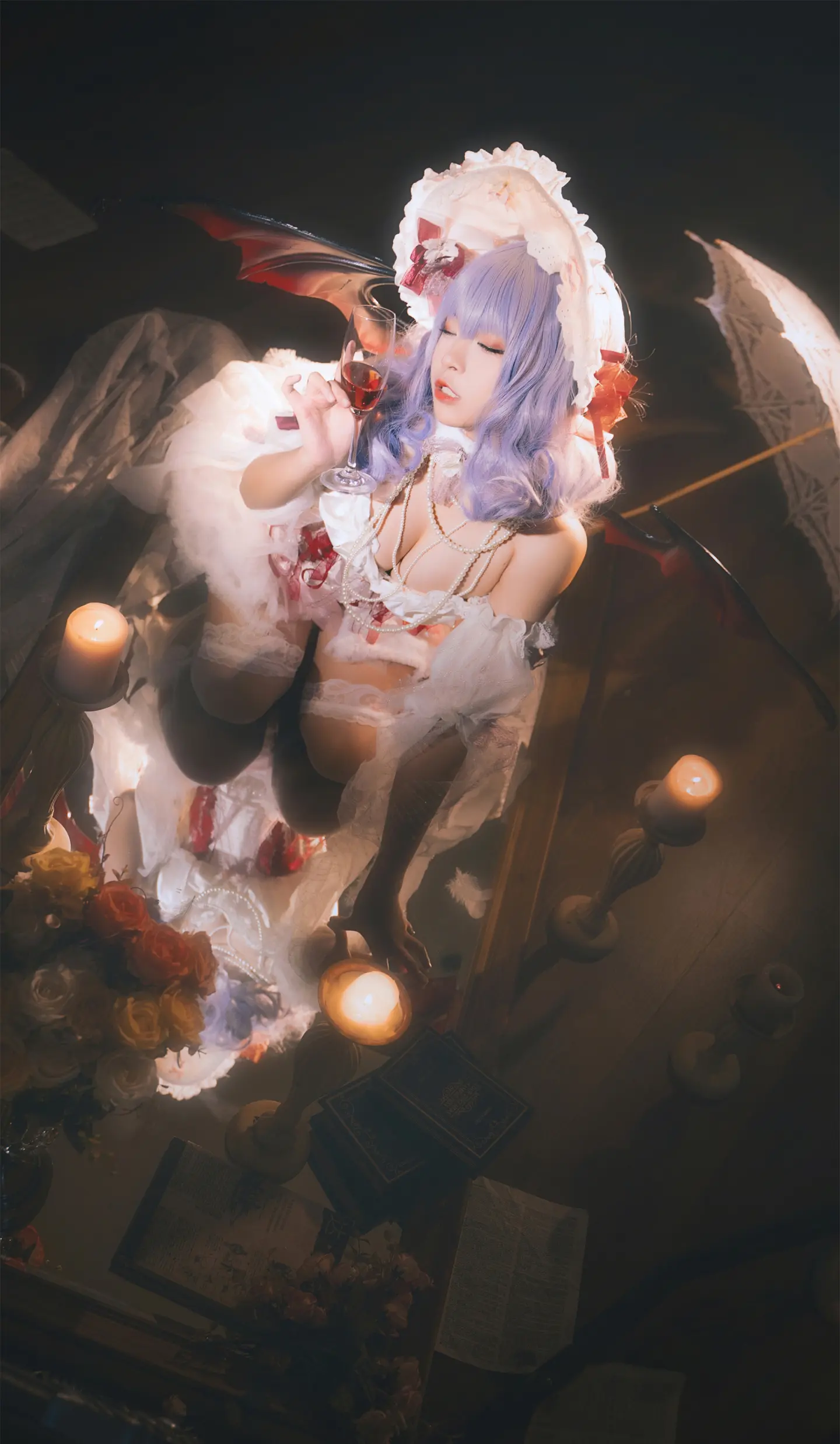 动漫Coser@冉冉不甜v《东方project》蕾米莉亚·斯卡雷特-公众号小姨ai