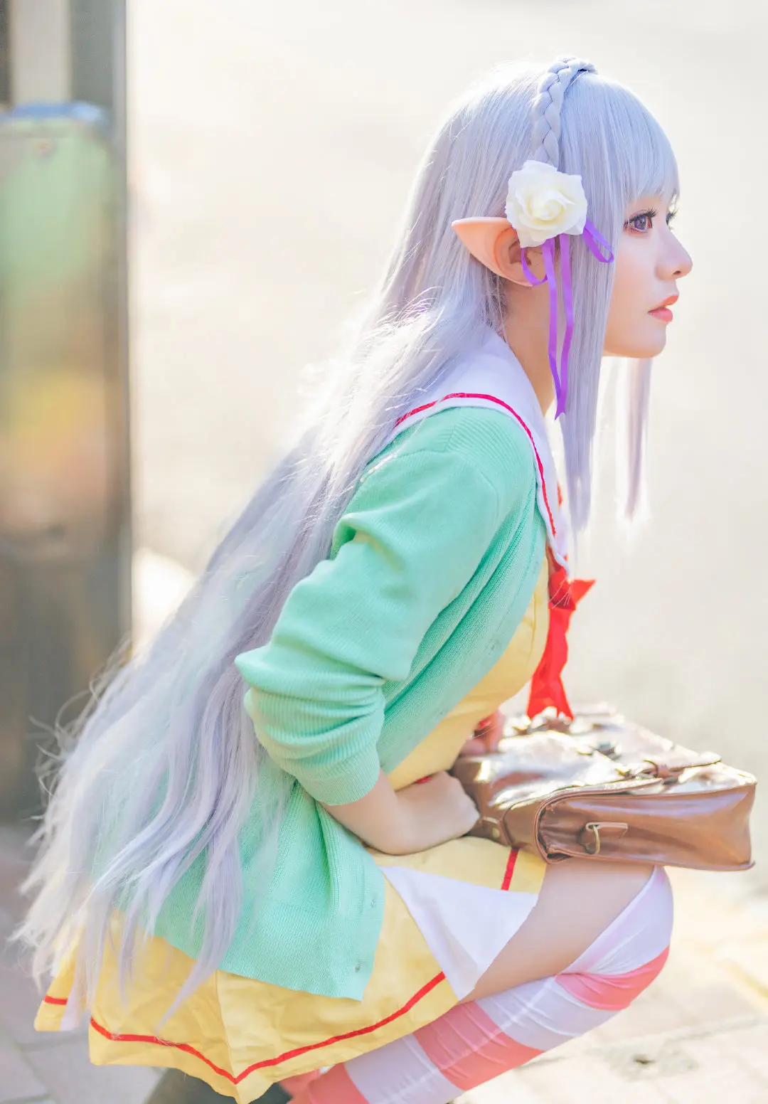 《re:从零开始的异世界生活》艾米莉亚cosplay-公众号小姨ai