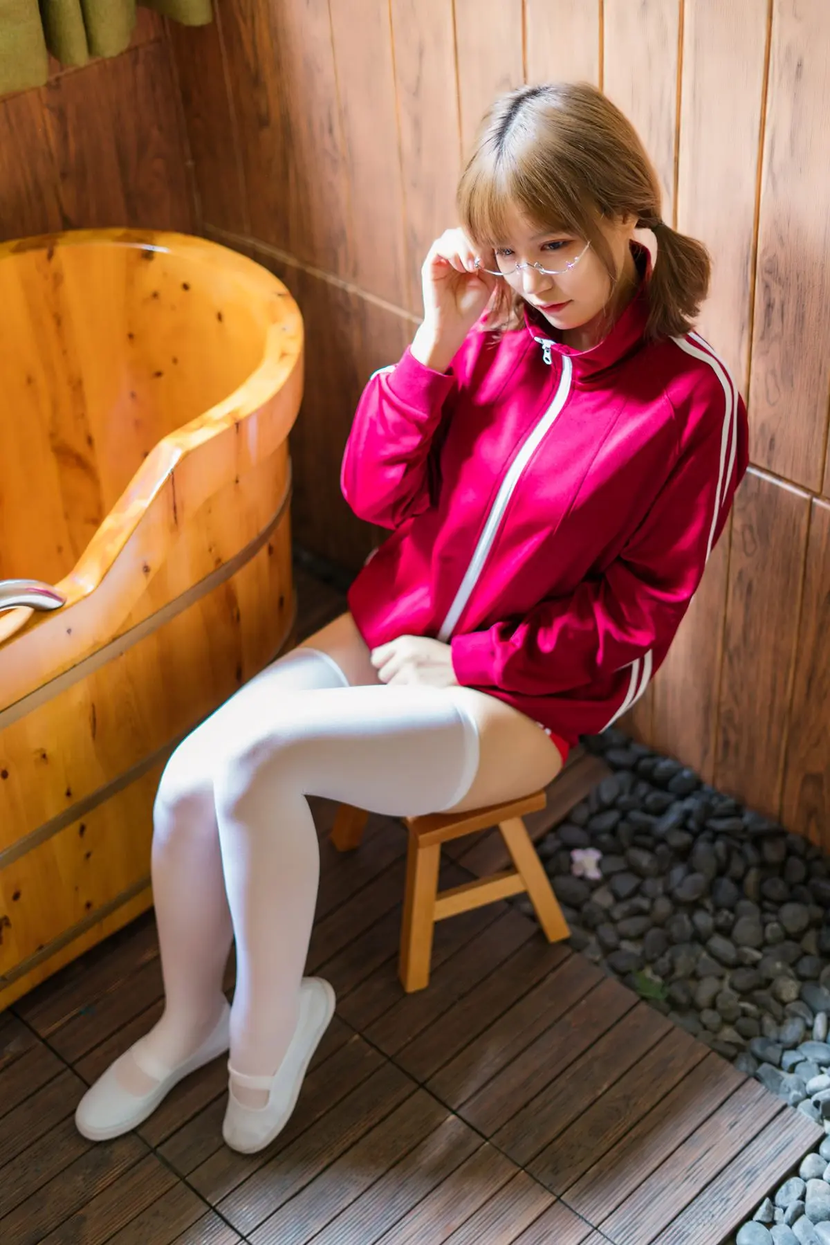 人气Coser@小仓千代 红色体操服