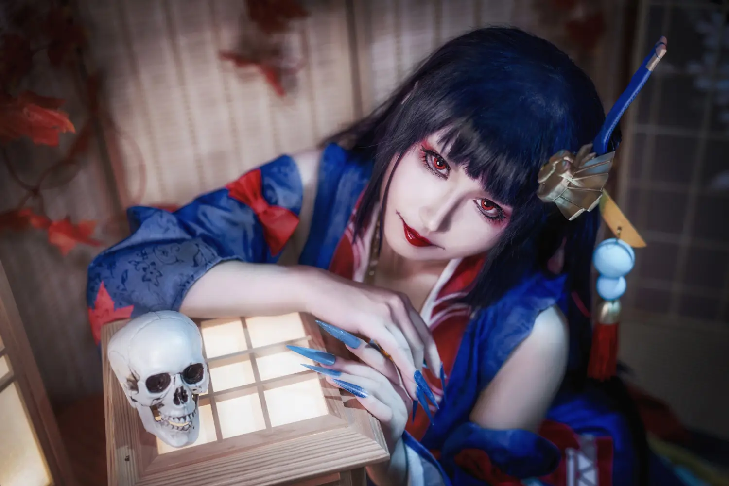 阴阳师 鬼女红叶未觉醒cosplay-公众号小姨ai