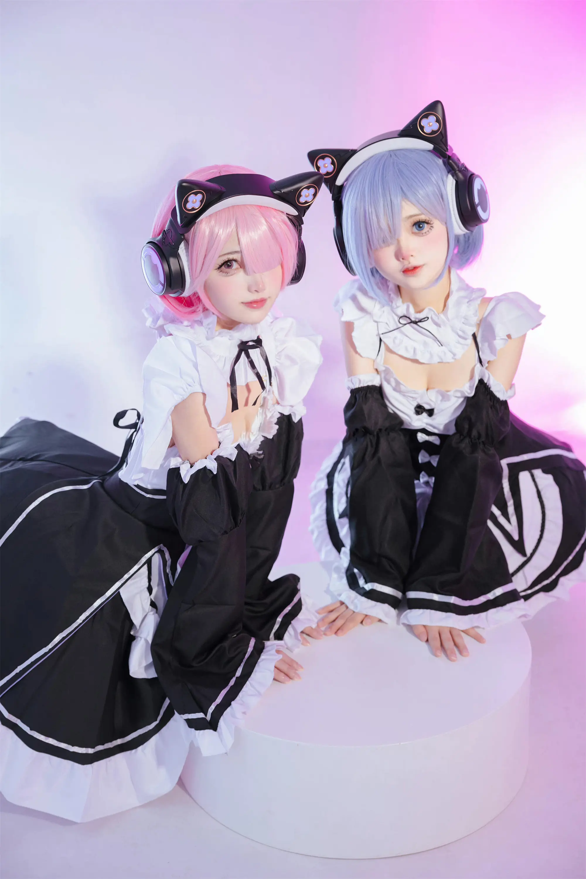 《Re：从零开始的异世界生活》妖舞蕾姆耳机cosplay-公众号小姨ai