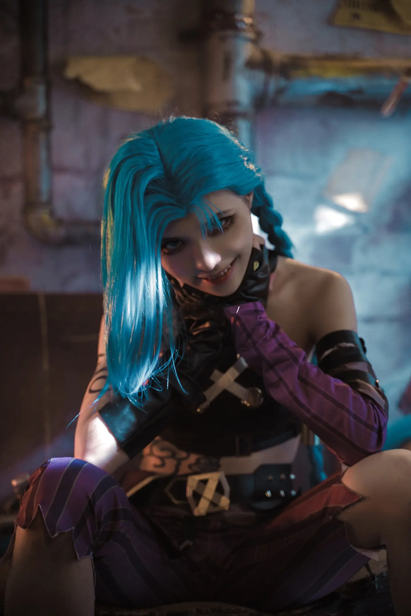 动漫Coser@千城夜vv《双城之战》金克丝-公众号小姨ai