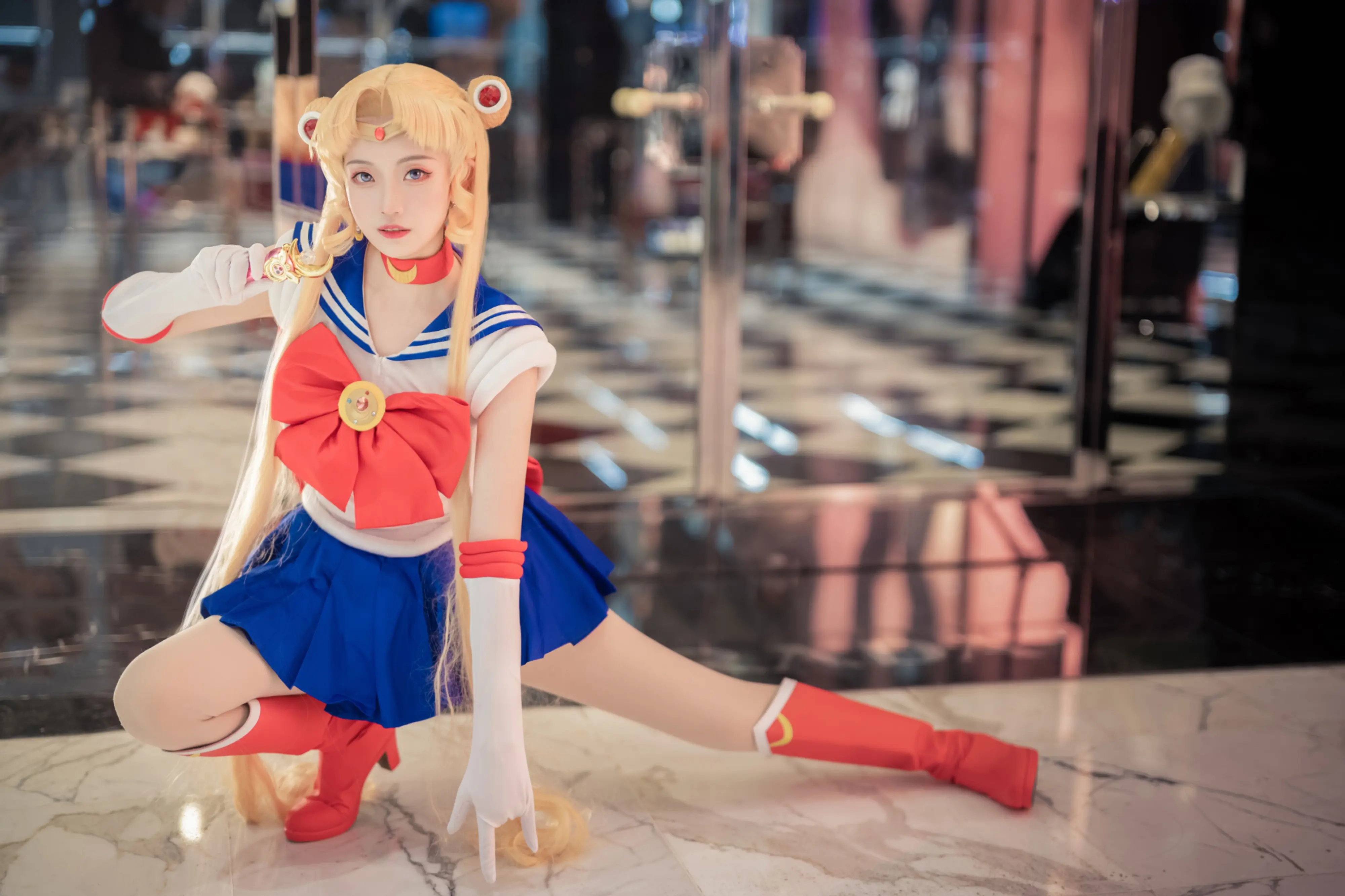 2月漫展嘉宾返图来咯美少女战士水冰月cosplay场照-公众号小姨ai