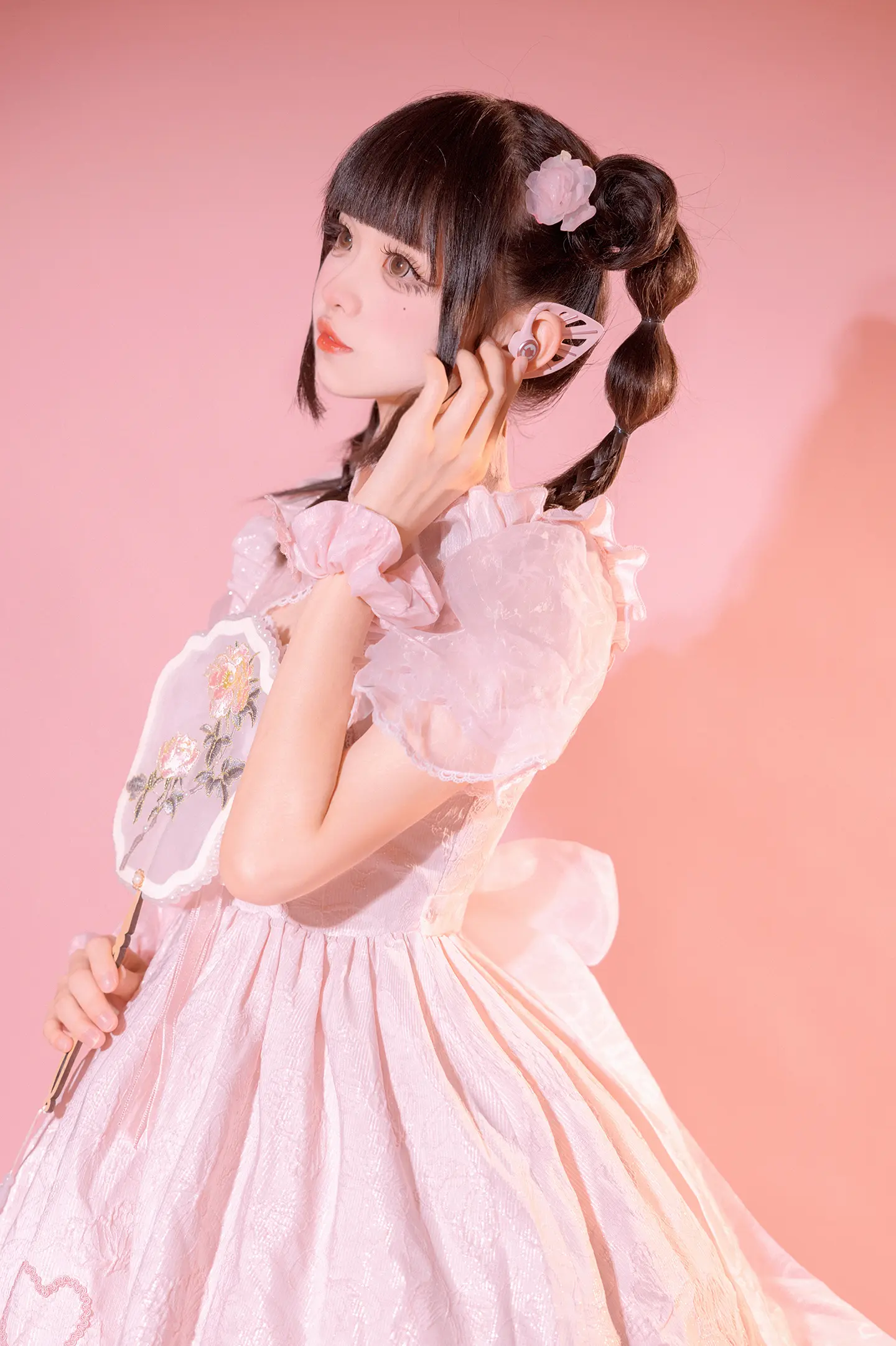 动漫Coser@小奶糕Milky 粉色精灵少女Lolita-公众号小姨ai