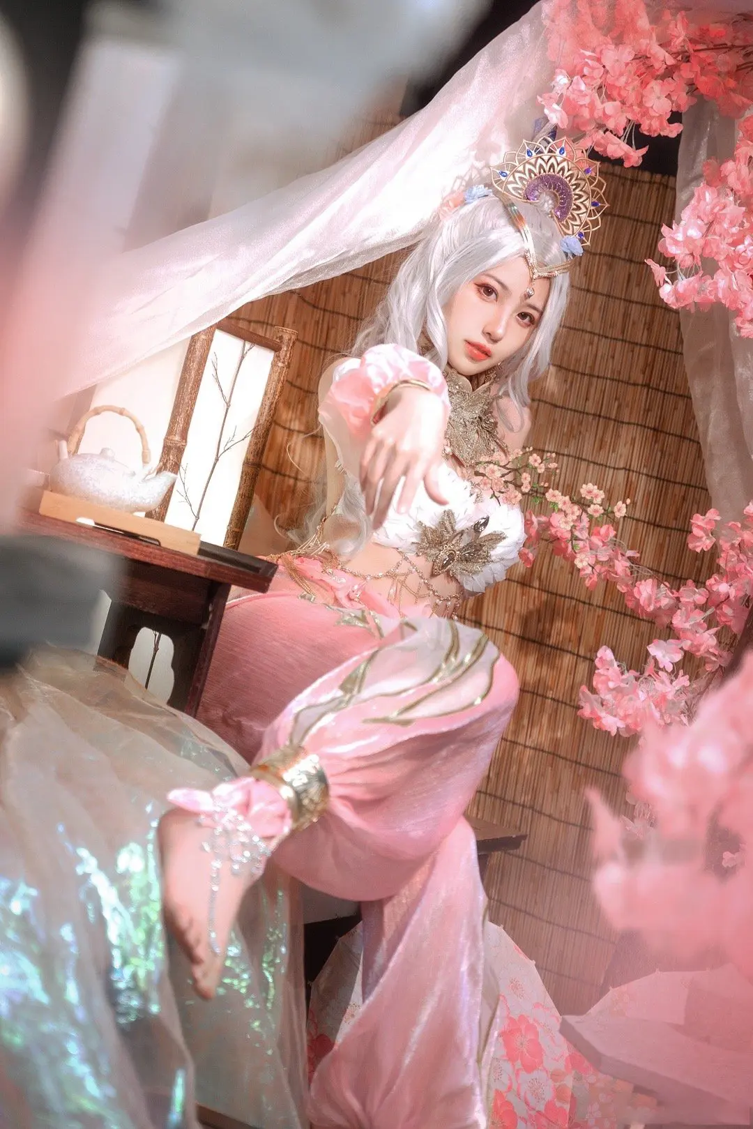 动漫Coser@言忆iya 奥莉安娜永劫无迦南浣烟纱-公众号小姨ai