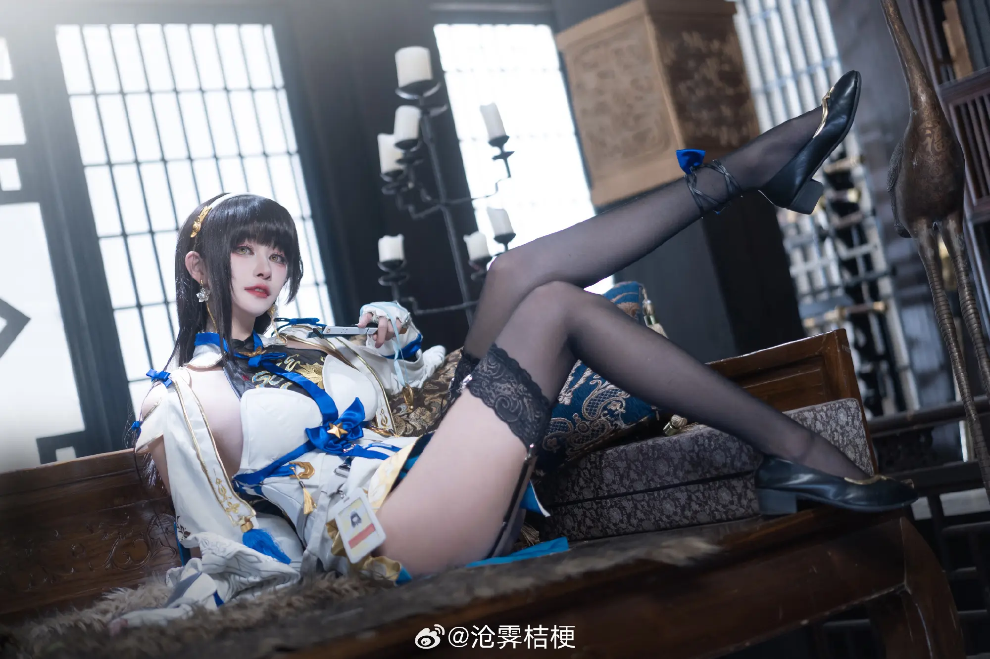 COSPLAY 与长官的重逢，将会谱写出怎样的旋律呢？我很期待。 少前2追放 异乡乐徽 黛烟@沧霁桔梗 COSPLAY-第6张