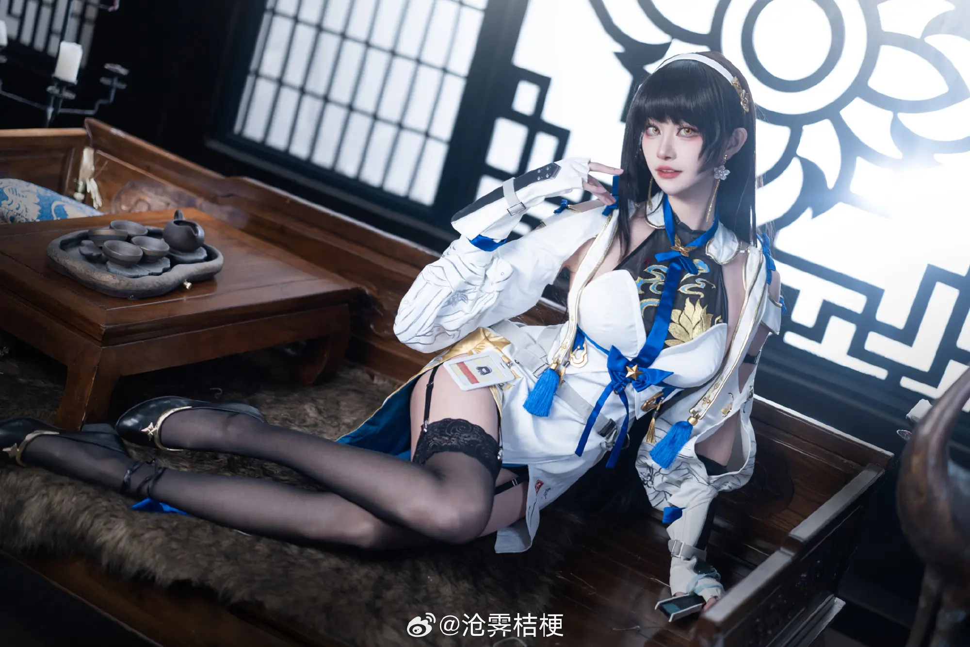 COSPLAY 与长官的重逢，将会谱写出怎样的旋律呢？我很期待。 少前2追放 异乡乐徽 黛烟@沧霁桔梗 COSPLAY-第8张