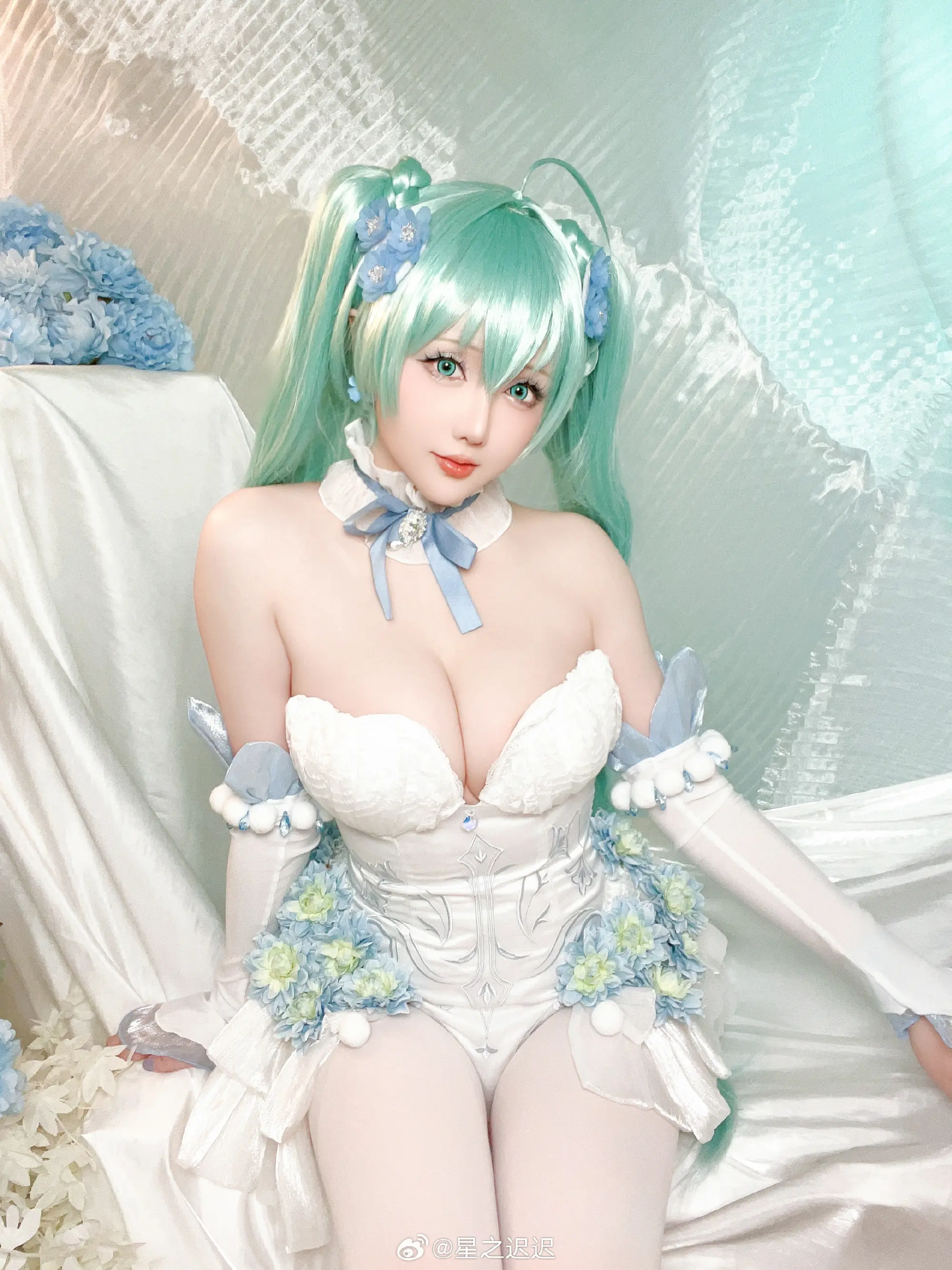 COSPLAY 初音未来🌸🌸🌸@星之迟迟-公众号小姨ai