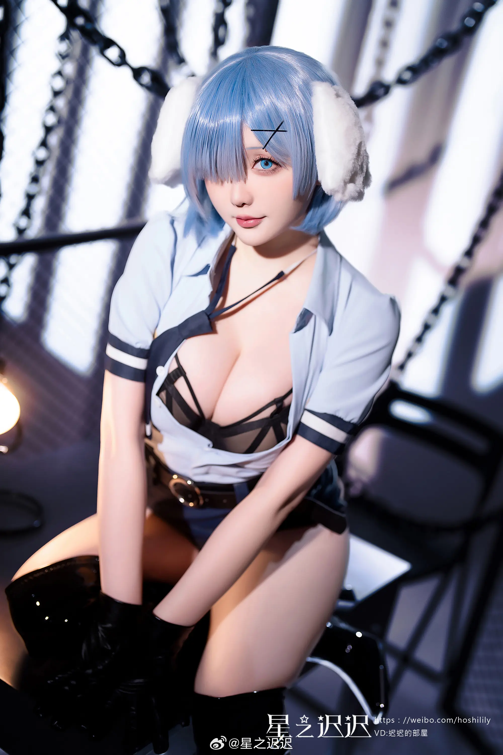 COSPLAY re0 蕾姆@星之迟迟-公众号小姨ai