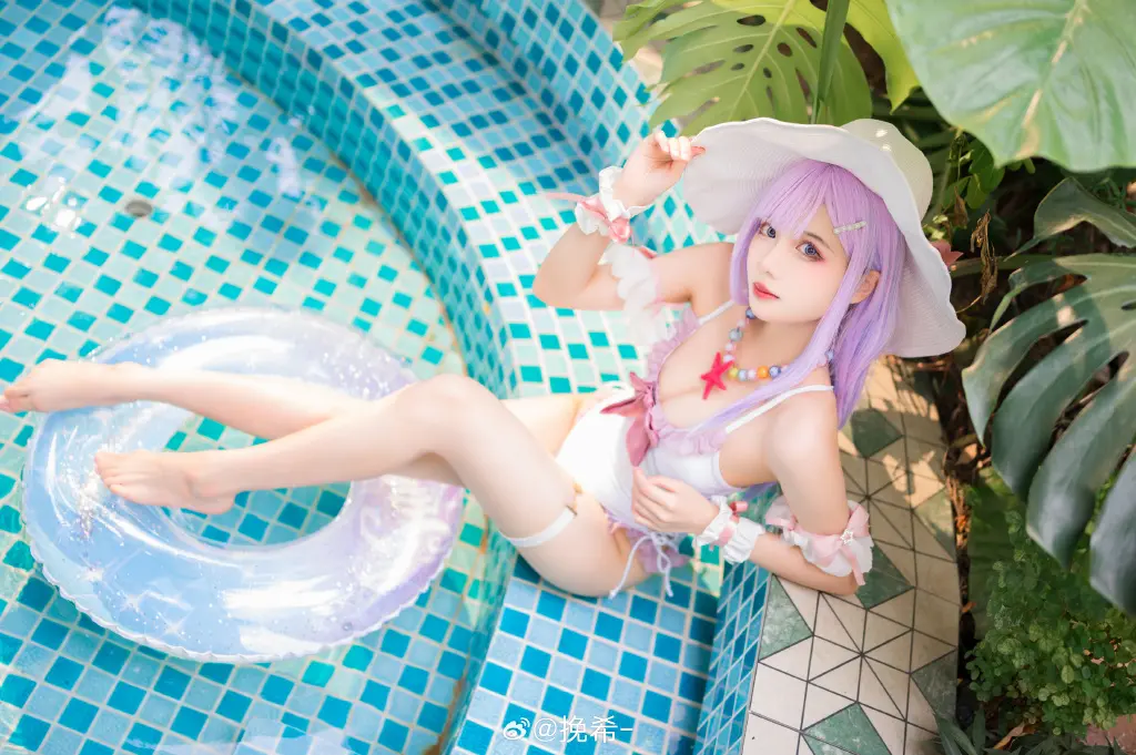 cosplay 碧蓝航线 普利茅斯·过场图泳装 @挽希- COSPLAY-第6张