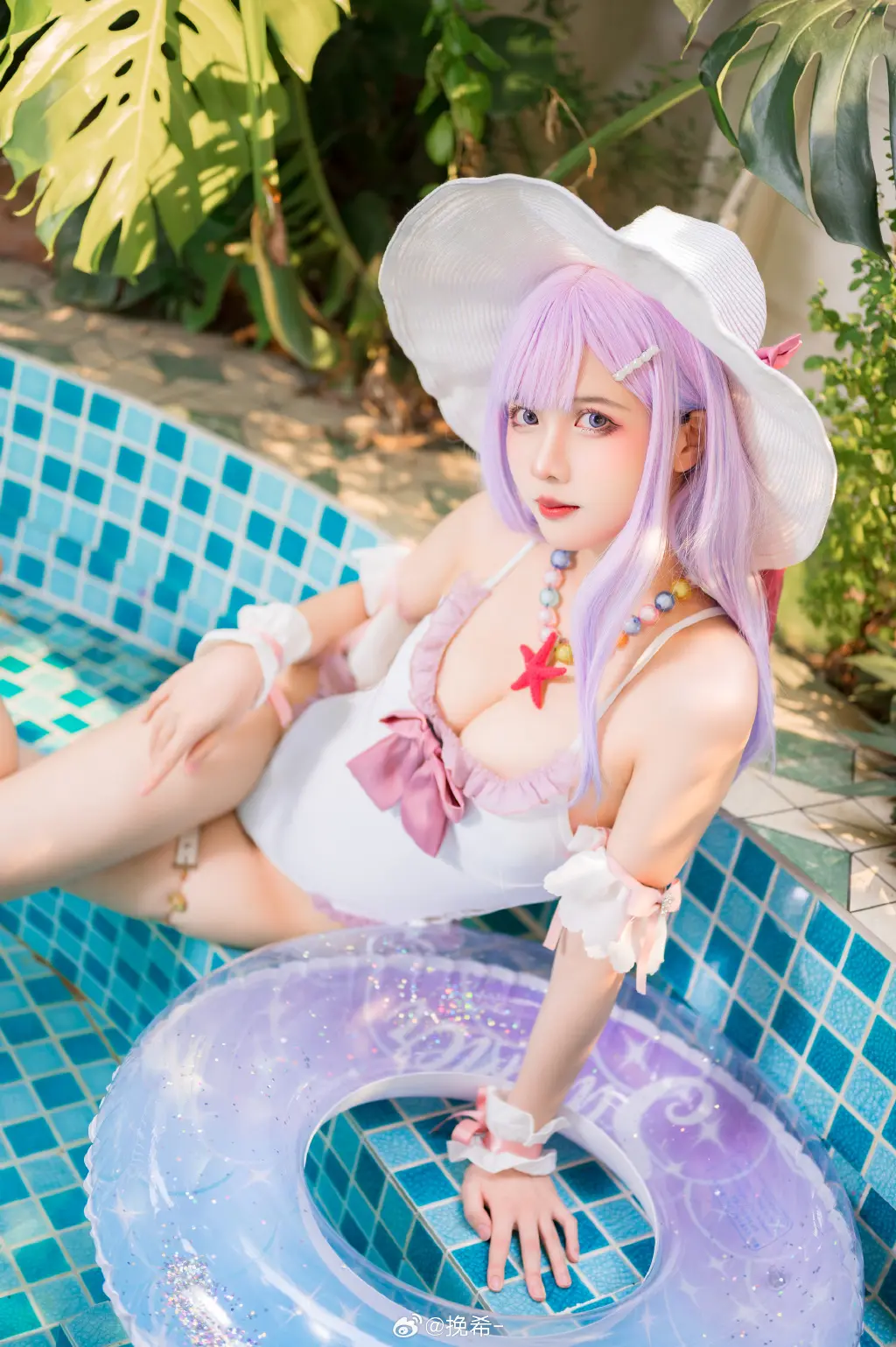 cosplay 碧蓝航线 普利茅斯·过场图泳装 @挽希- COSPLAY-第2张