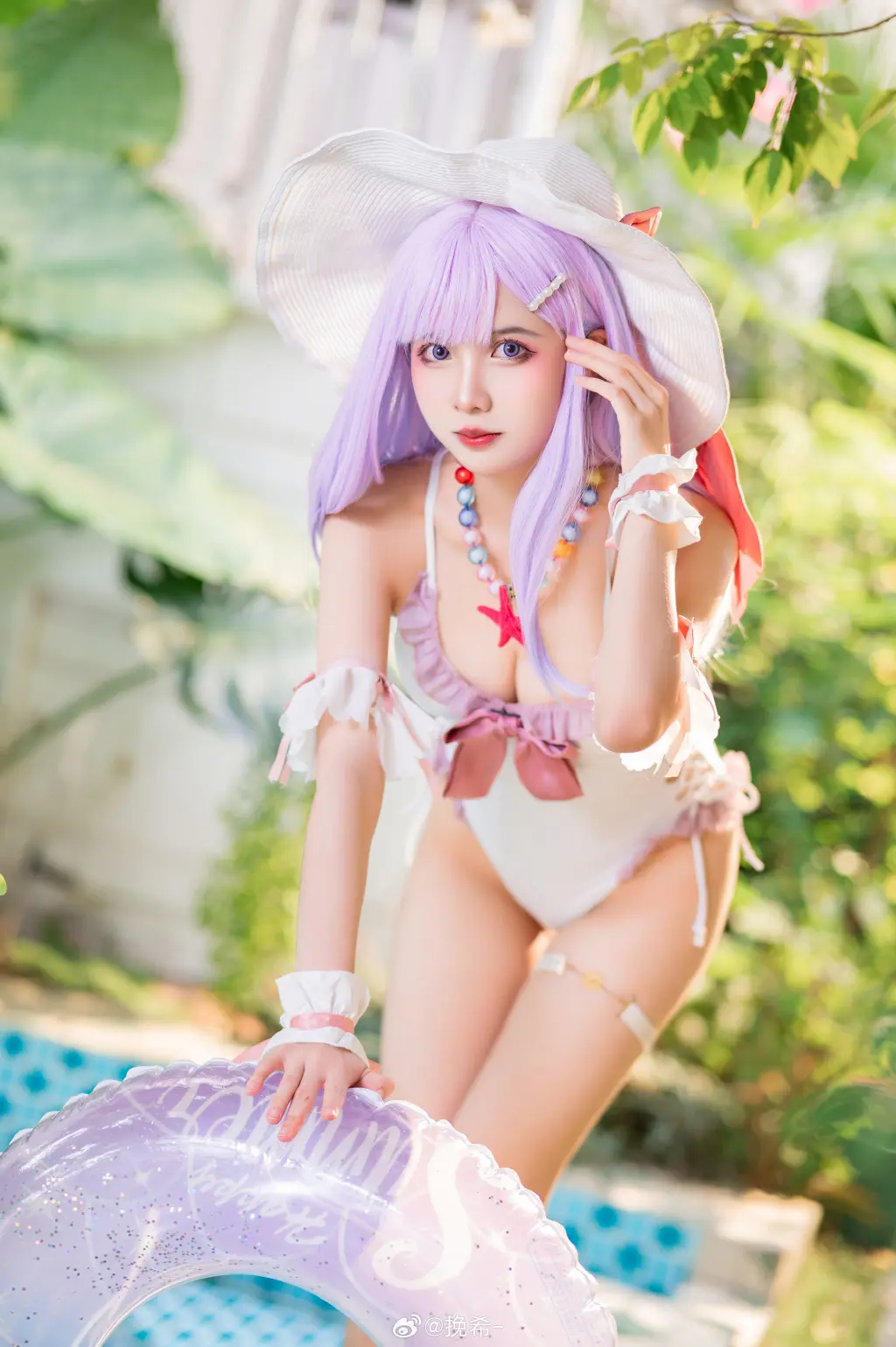cosplay 碧蓝航线 普利茅斯·过场图泳装 @挽希--公众号小姨ai