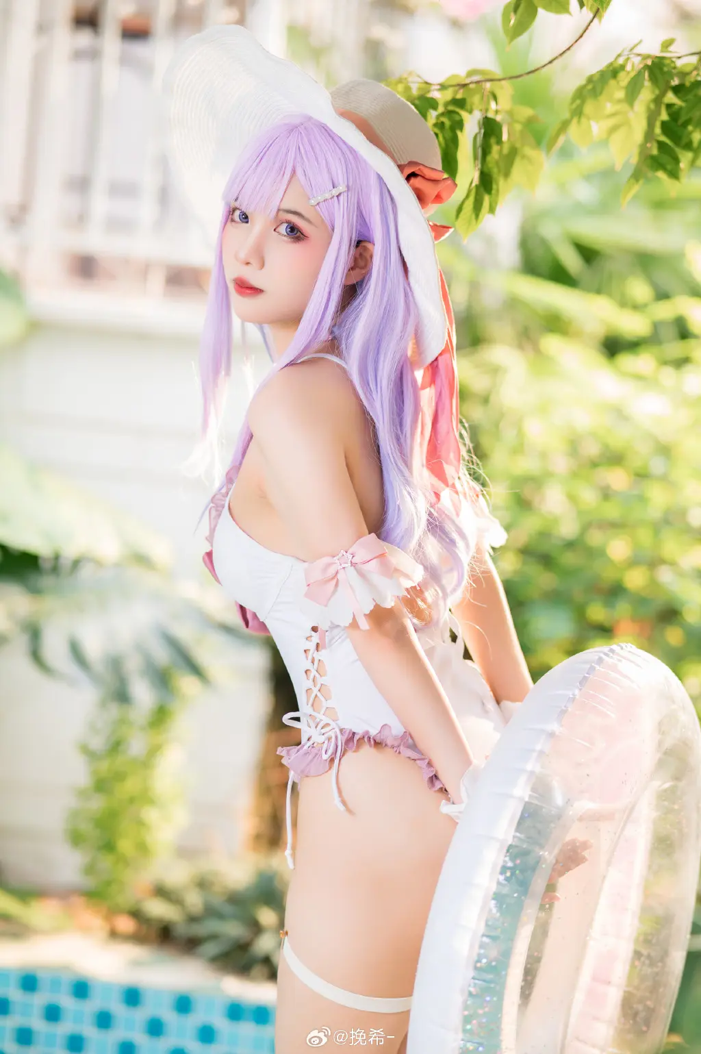 cosplay 碧蓝航线 普利茅斯·过场图泳装 @挽希- COSPLAY-第4张