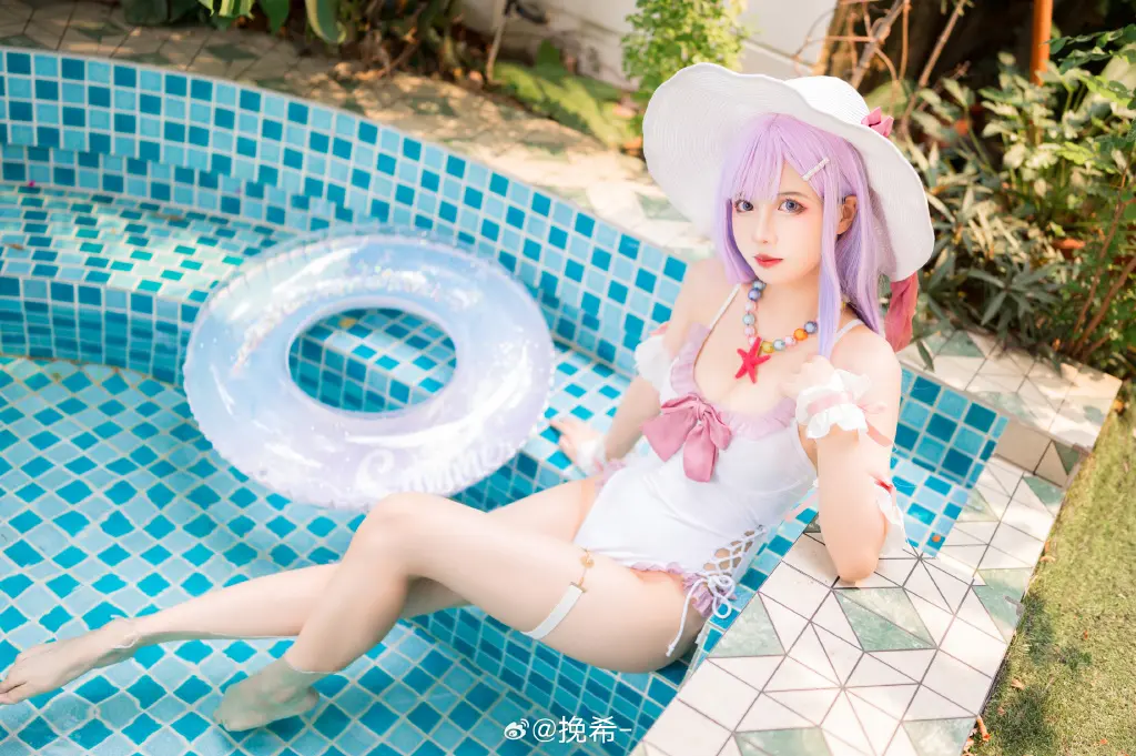 cosplay 碧蓝航线 普利茅斯·过场图泳装 @挽希- COSPLAY-第11张