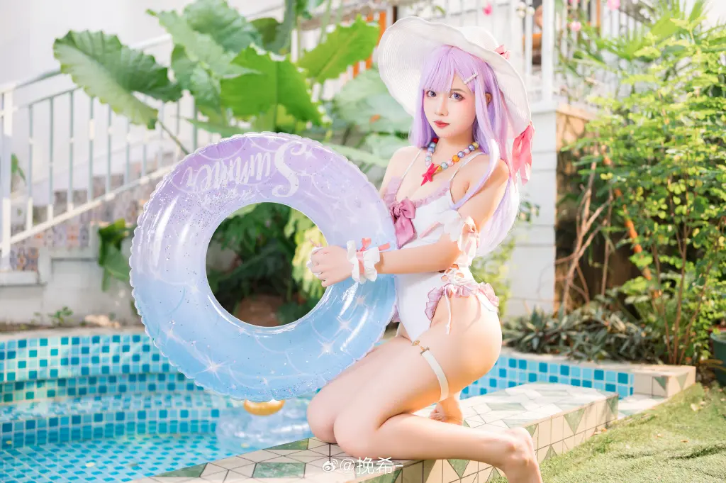 cosplay 碧蓝航线 普利茅斯·过场图泳装 @挽希- COSPLAY-第15张