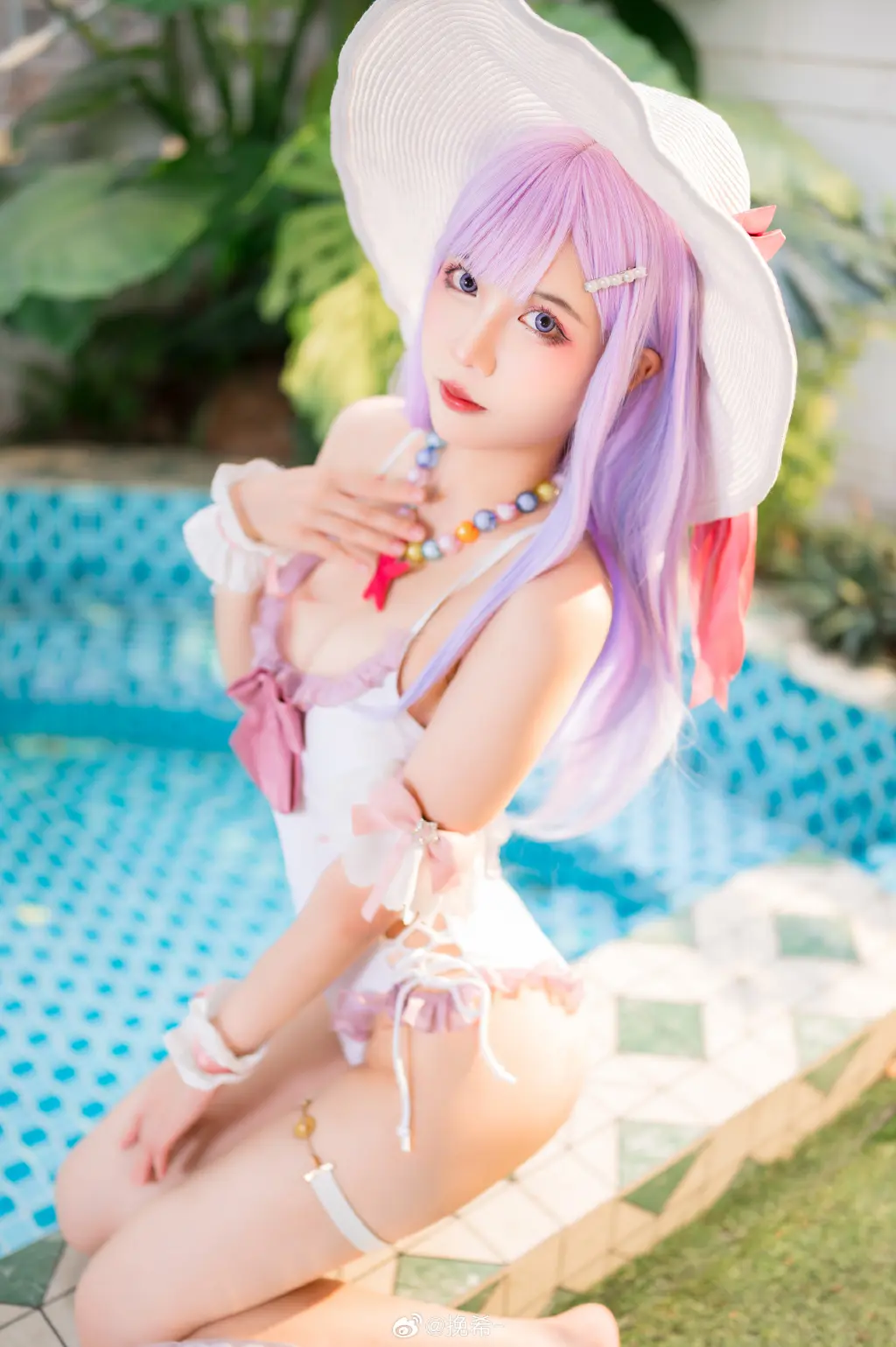 cosplay 碧蓝航线 普利茅斯·过场图泳装 @挽希- COSPLAY-第14张