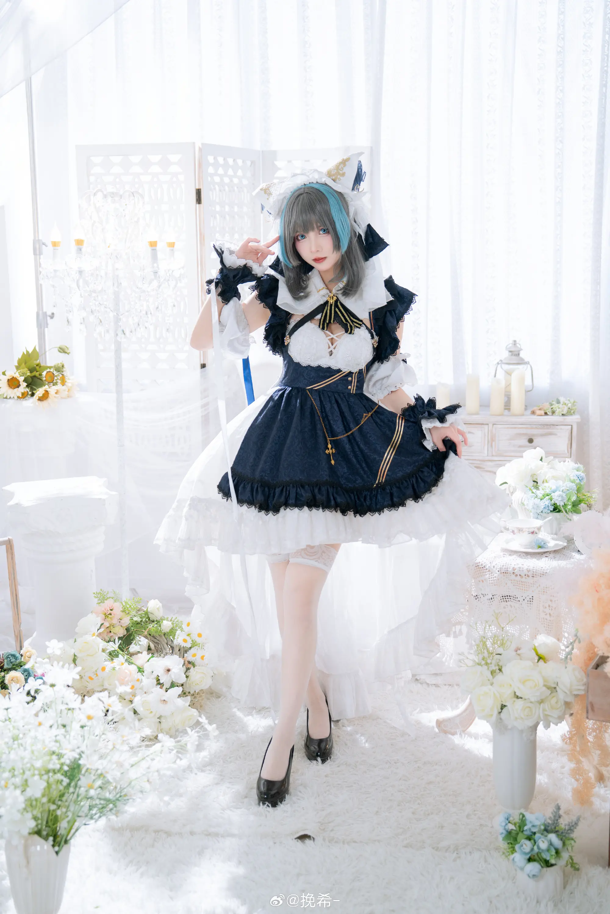 COSPLAY 柴郡才不是猫呢！虽然是像猫一样可爱不过总归不是猫啦！ 碧蓝航线 柴郡@挽希- COSPLAY-第12张