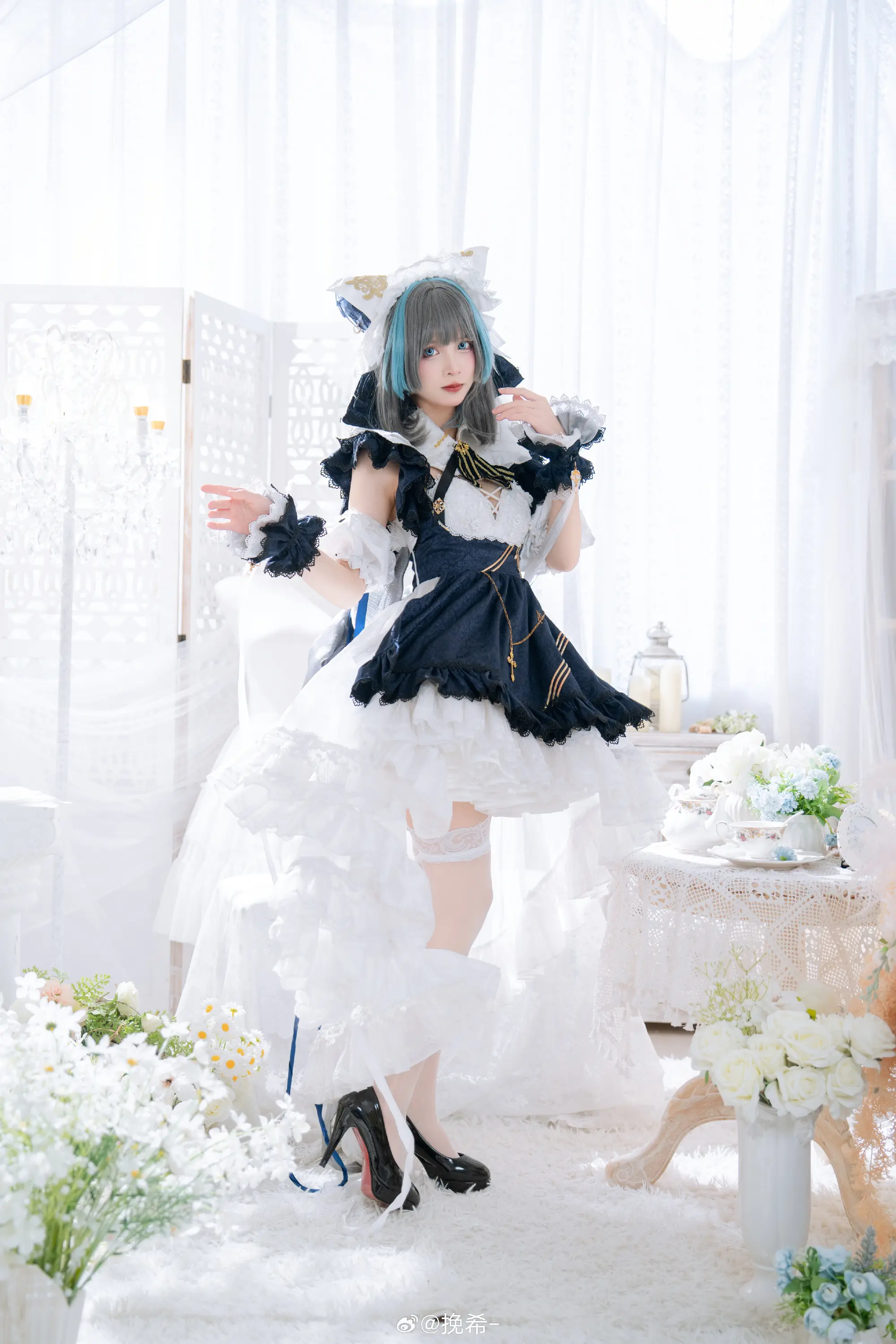COSPLAY 柴郡才不是猫呢！虽然是像猫一样可爱不过总归不是猫啦！ 碧蓝航线 柴郡@挽希- COSPLAY-第6张