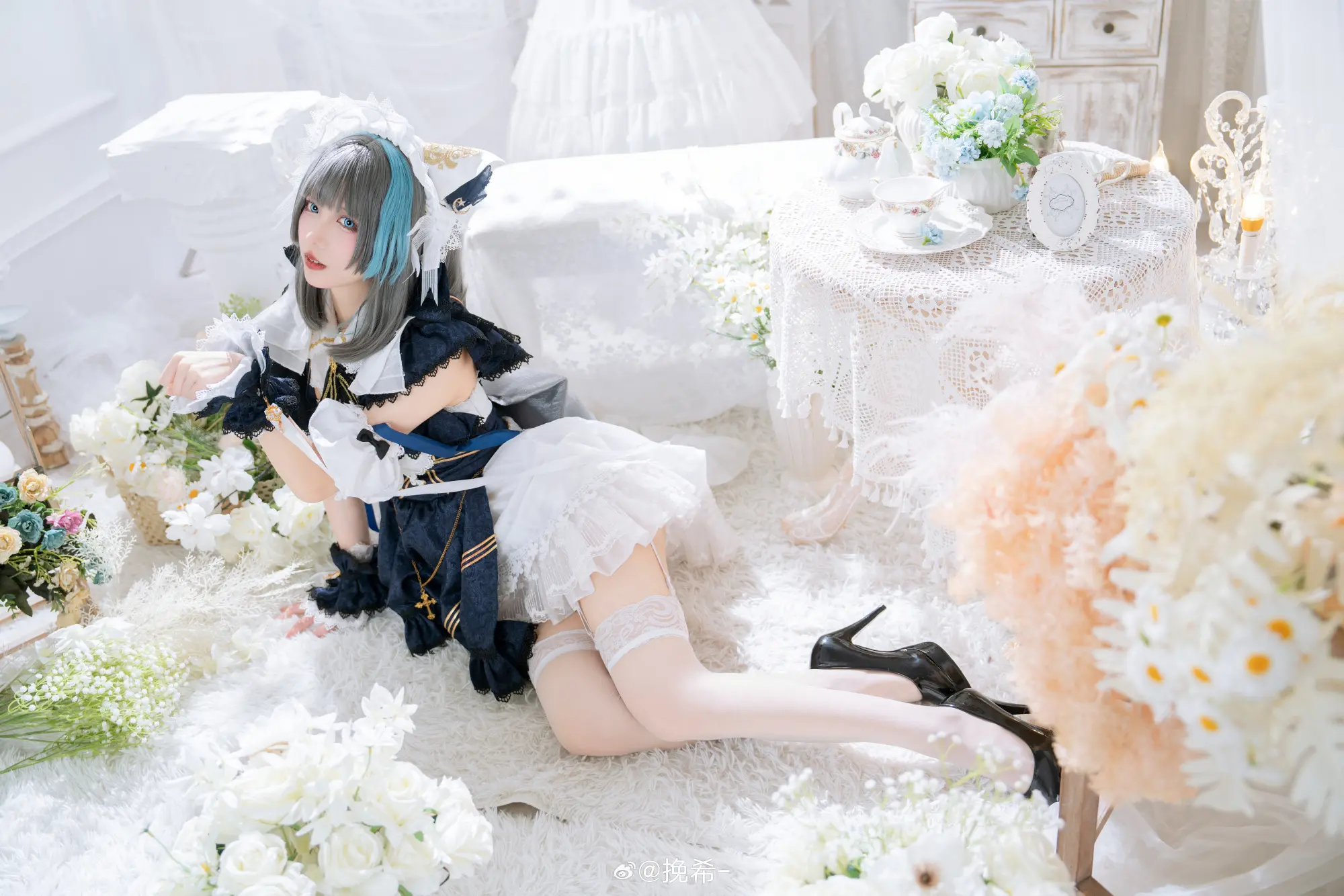 COSPLAY 柴郡才不是猫呢！虽然是像猫一样可爱不过总归不是猫啦！ 碧蓝航线 柴郡@挽希- COSPLAY-第4张