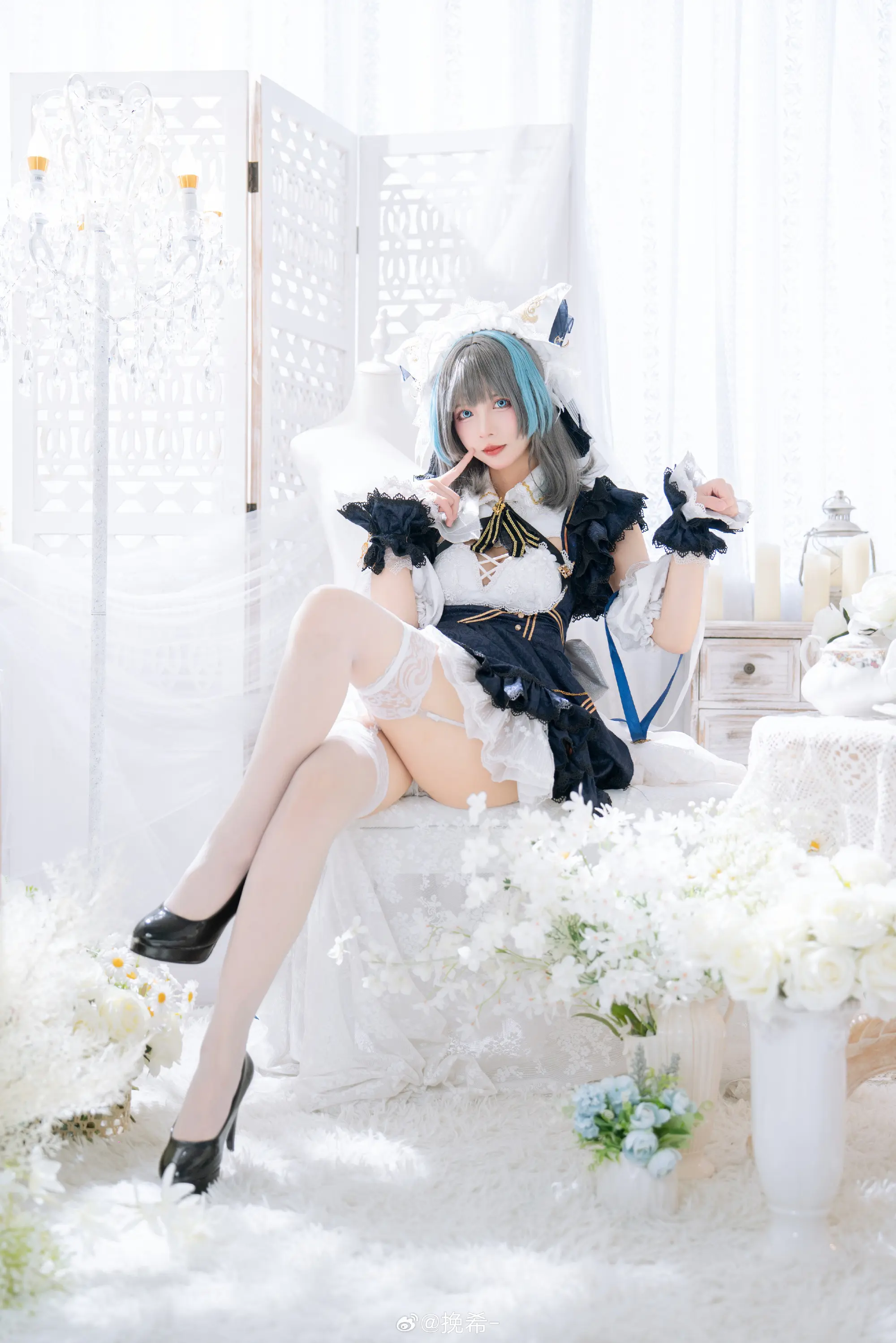 COSPLAY 柴郡才不是猫呢！虽然是像猫一样可爱不过总归不是猫啦！ 碧蓝航线 柴郡@挽希--公众号小姨ai