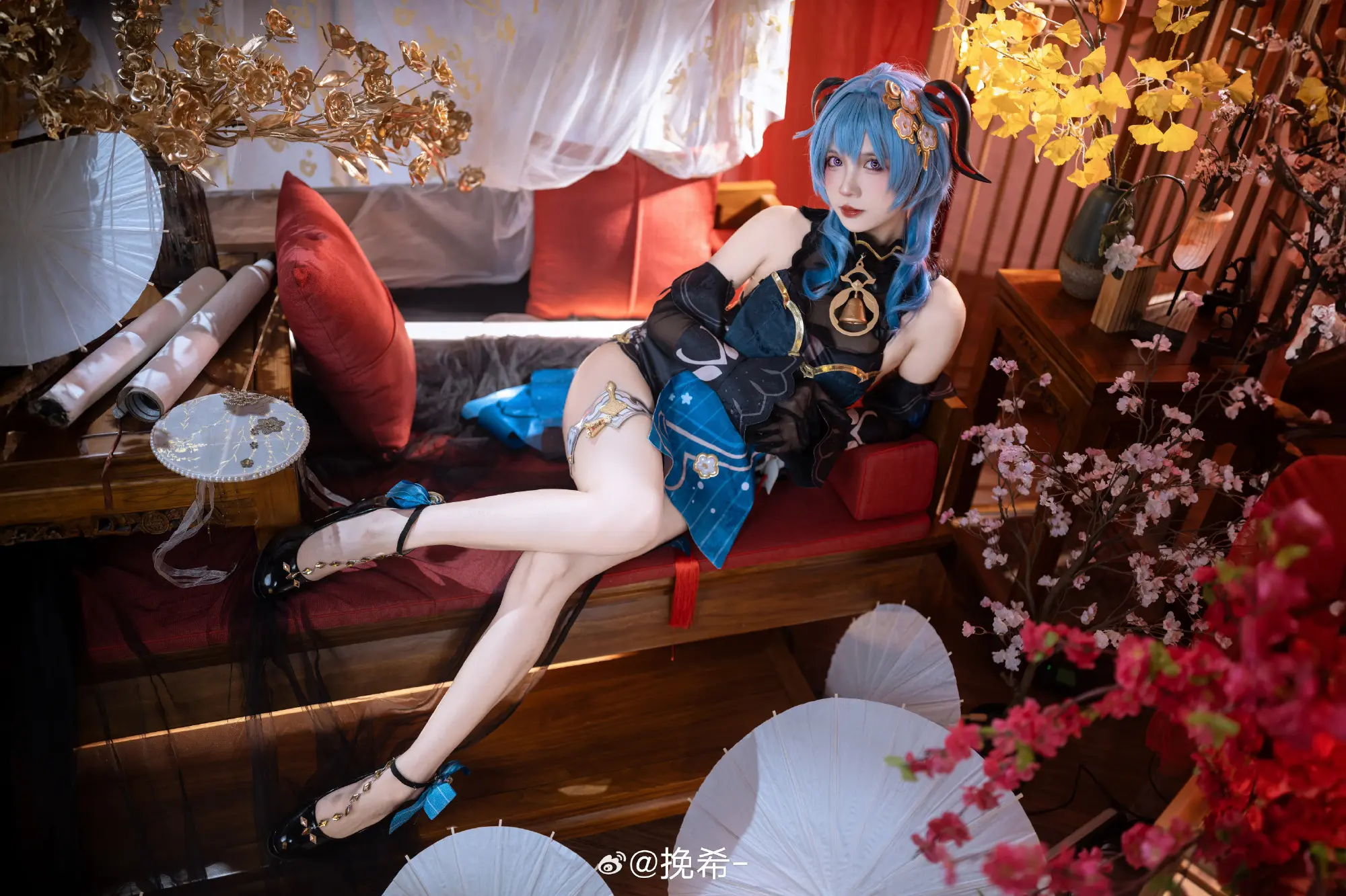COSPLAY 甘雨 原神@挽希- COSPLAY-第9张