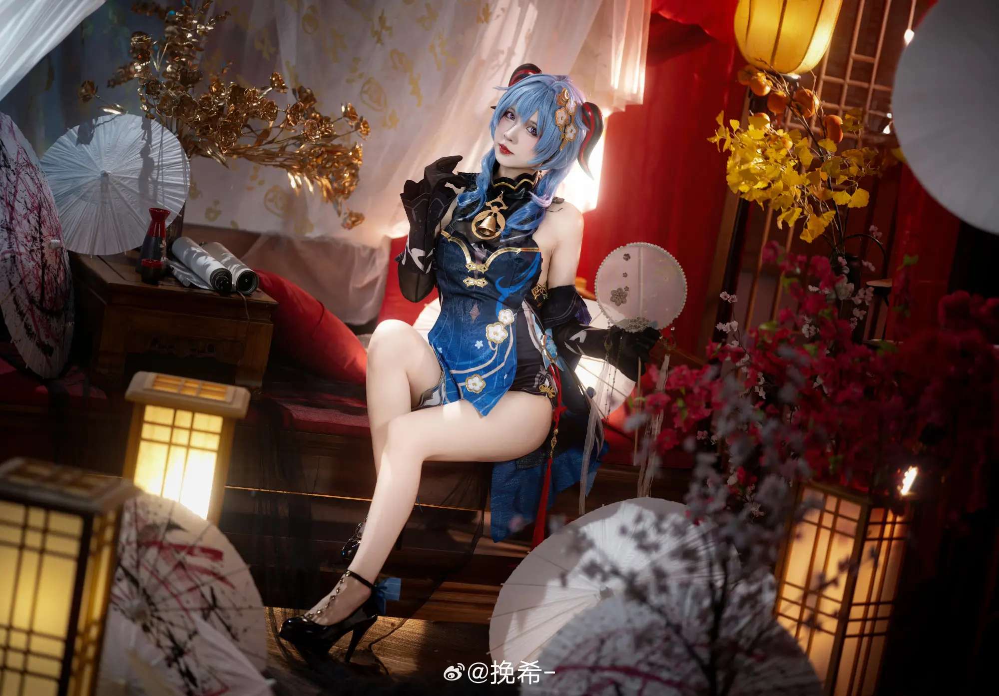 COSPLAY 甘雨 原神@挽希- COSPLAY-第6张