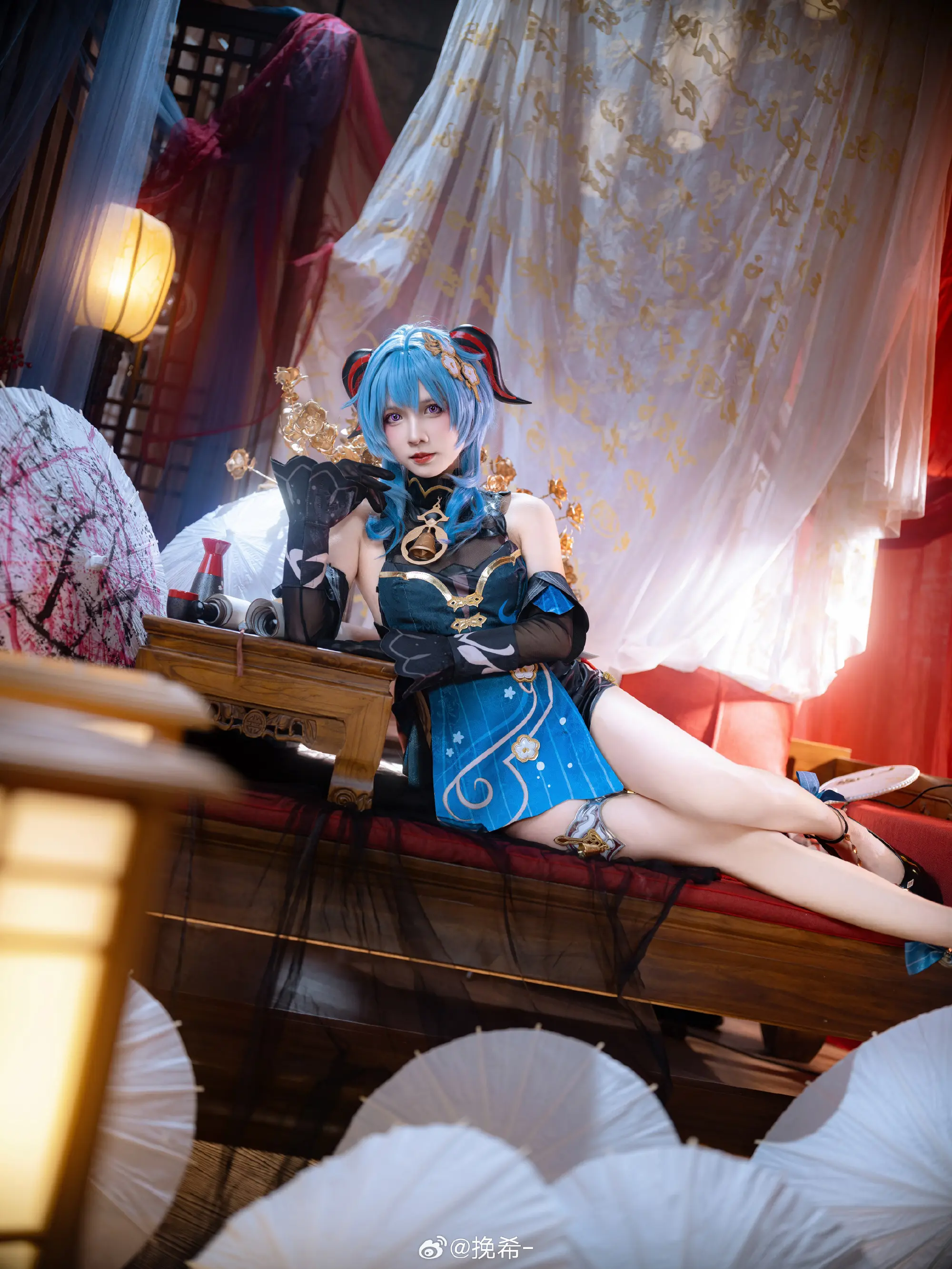 COSPLAY 甘雨 原神@挽希- COSPLAY-第4张