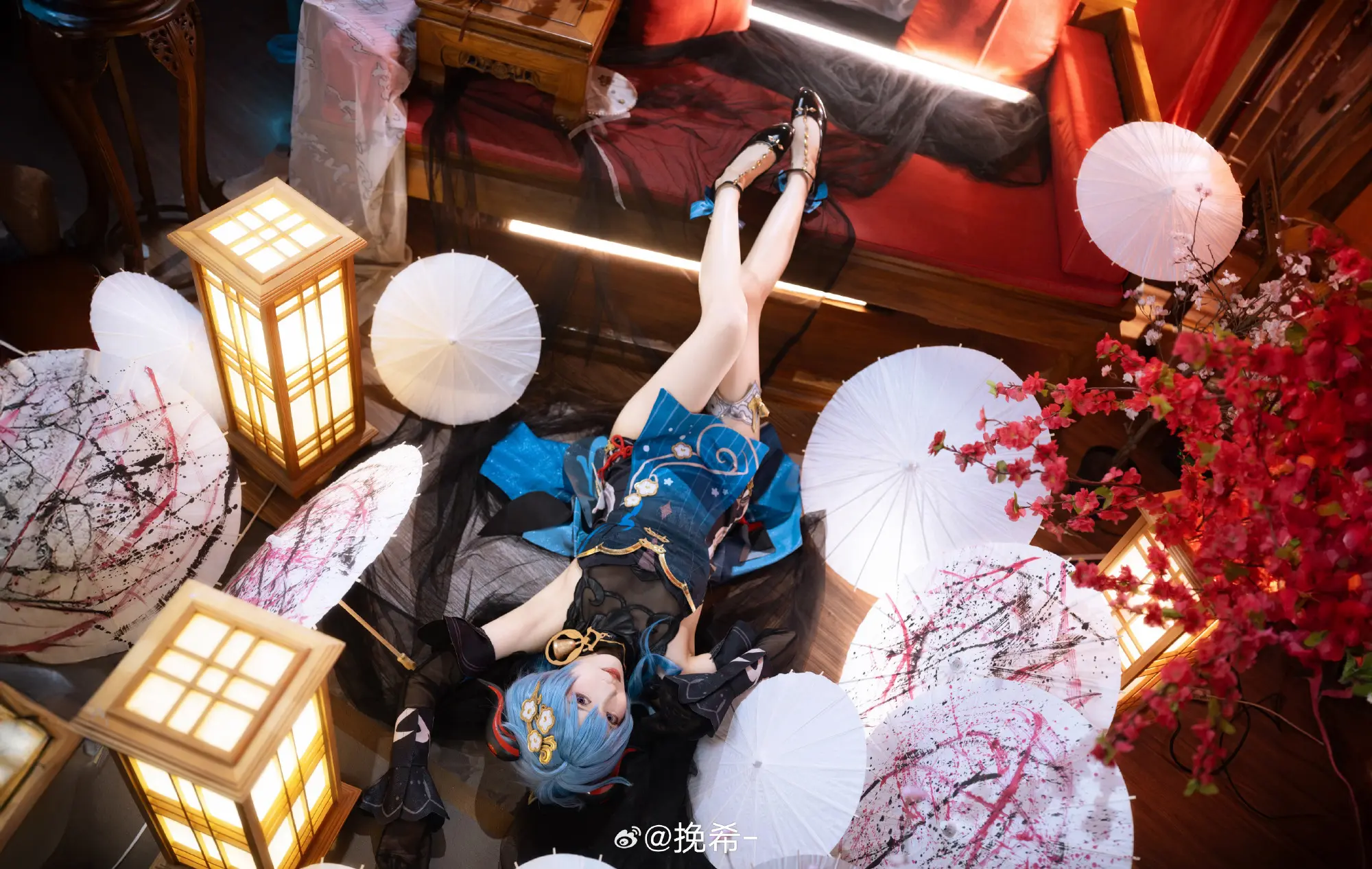 COSPLAY 甘雨 原神@挽希- COSPLAY-第5张
