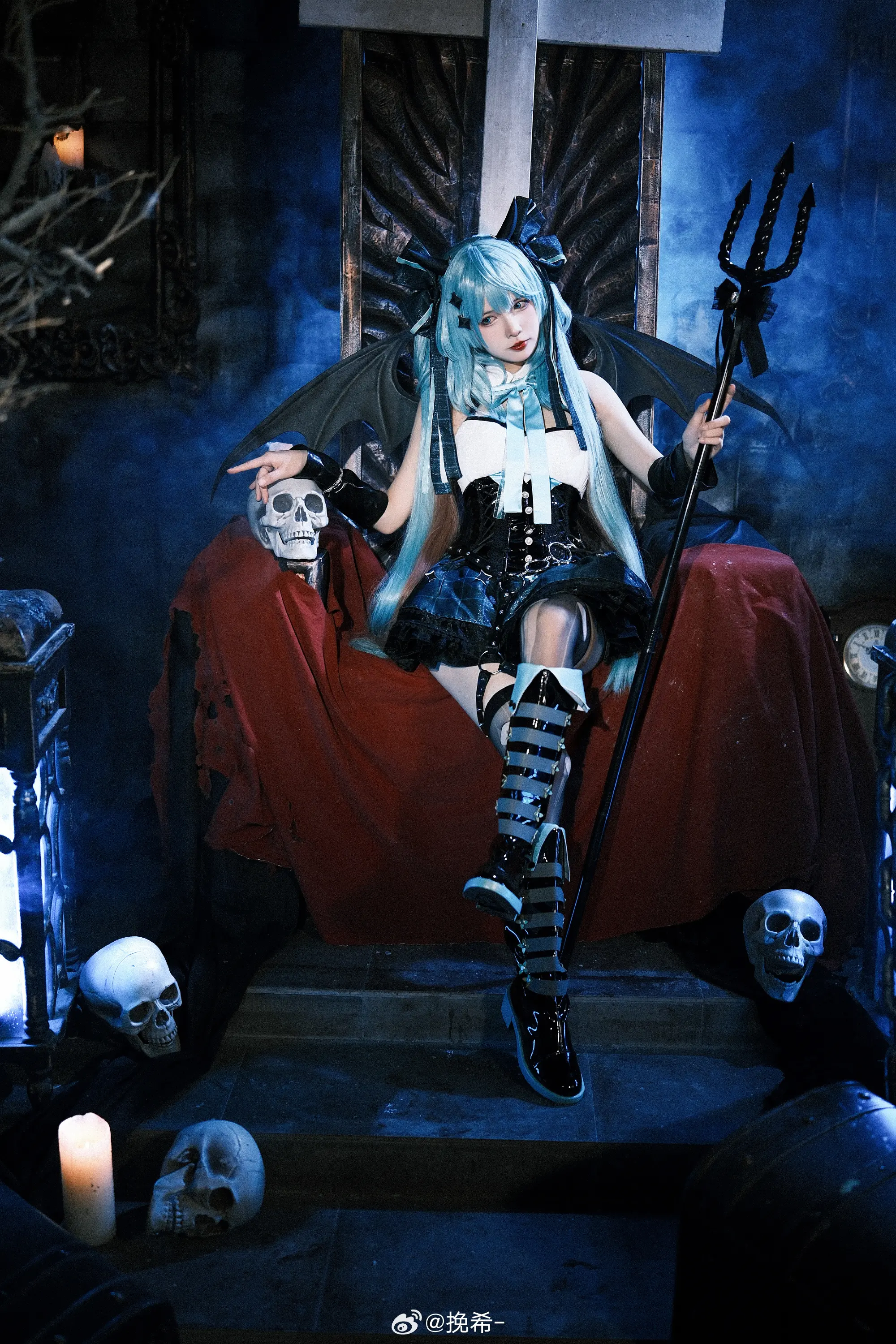 cosplay 初音未来  🖤 初音x小浣熊联动 🤍@挽希- COSPLAY-第9张