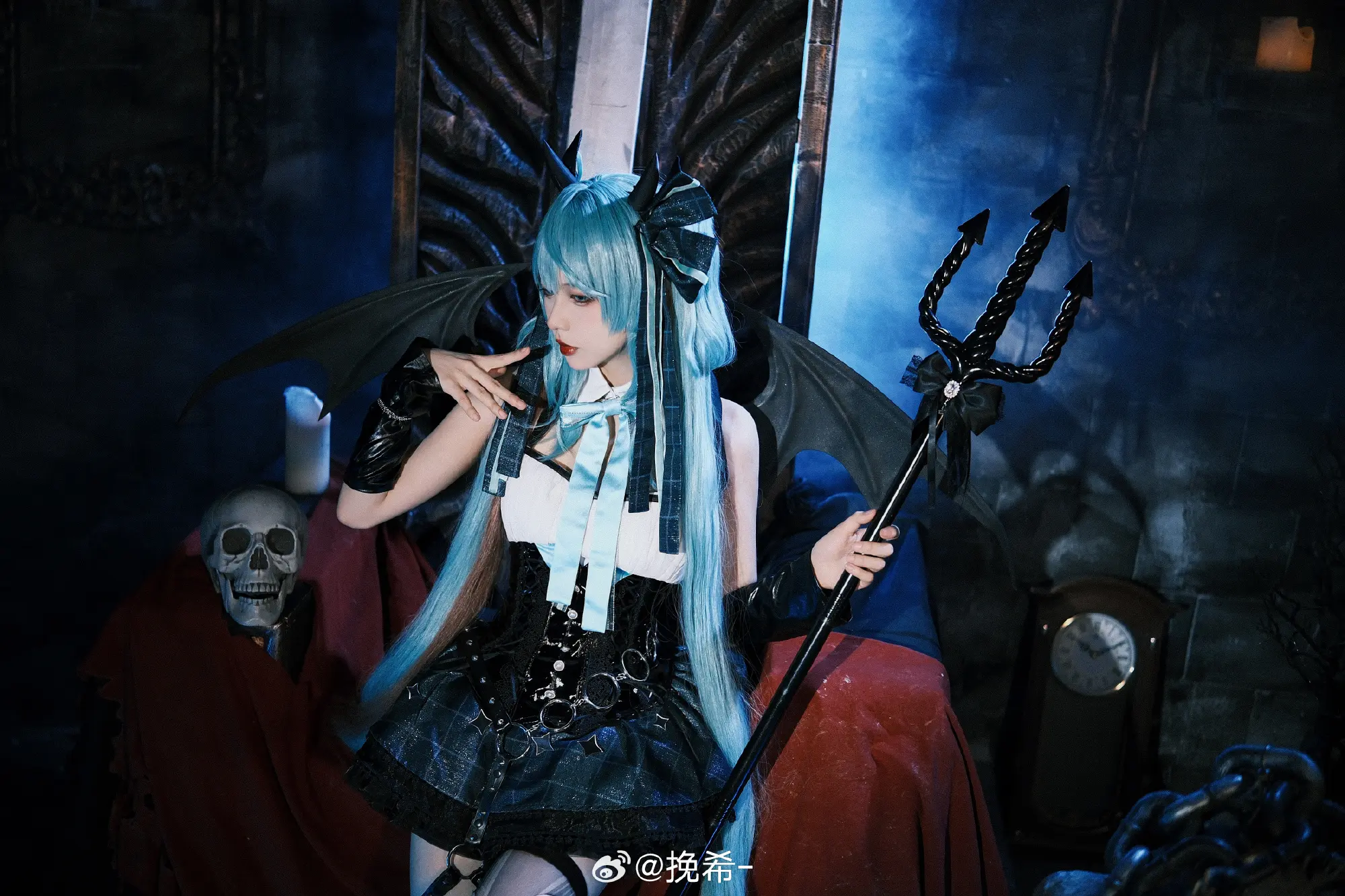 cosplay 初音未来  🖤 初音x小浣熊联动 🤍@挽希- COSPLAY-第14张