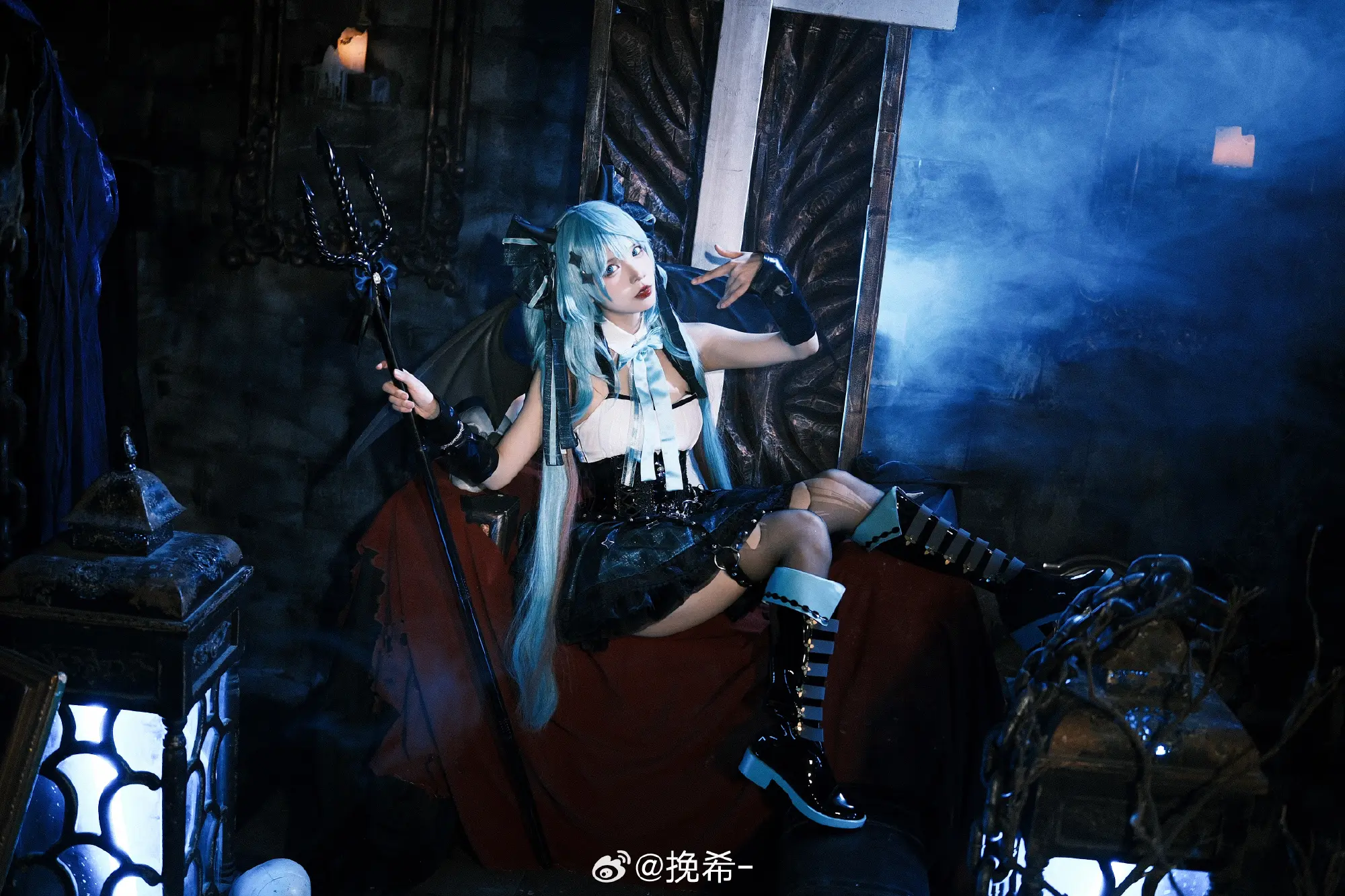 cosplay 初音未来  🖤 初音x小浣熊联动 🤍@挽希- COSPLAY-第11张