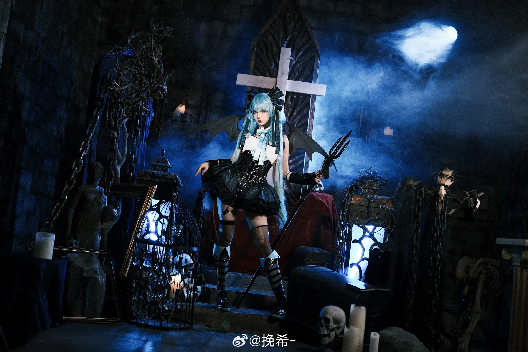 cosplay 初音未来  🖤 初音x小浣熊联动 🤍@挽希- COSPLAY-第5张