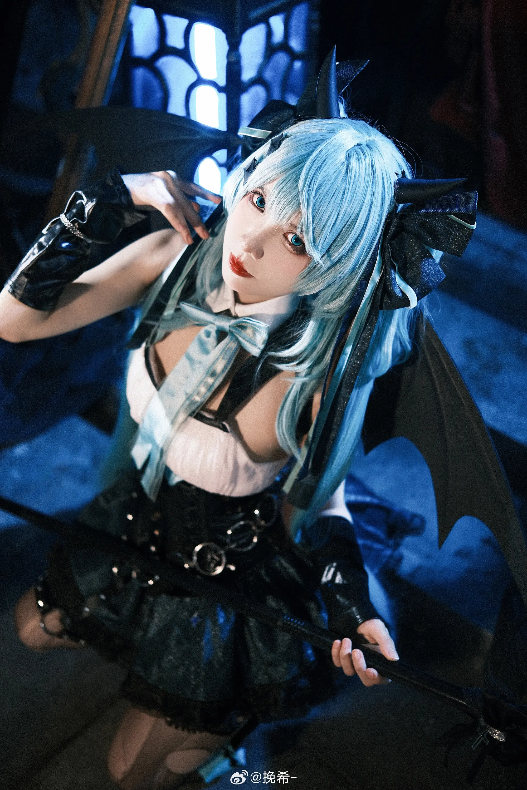 cosplay 初音未来  🖤 初音x小浣熊联动 🤍@挽希- COSPLAY-第10张