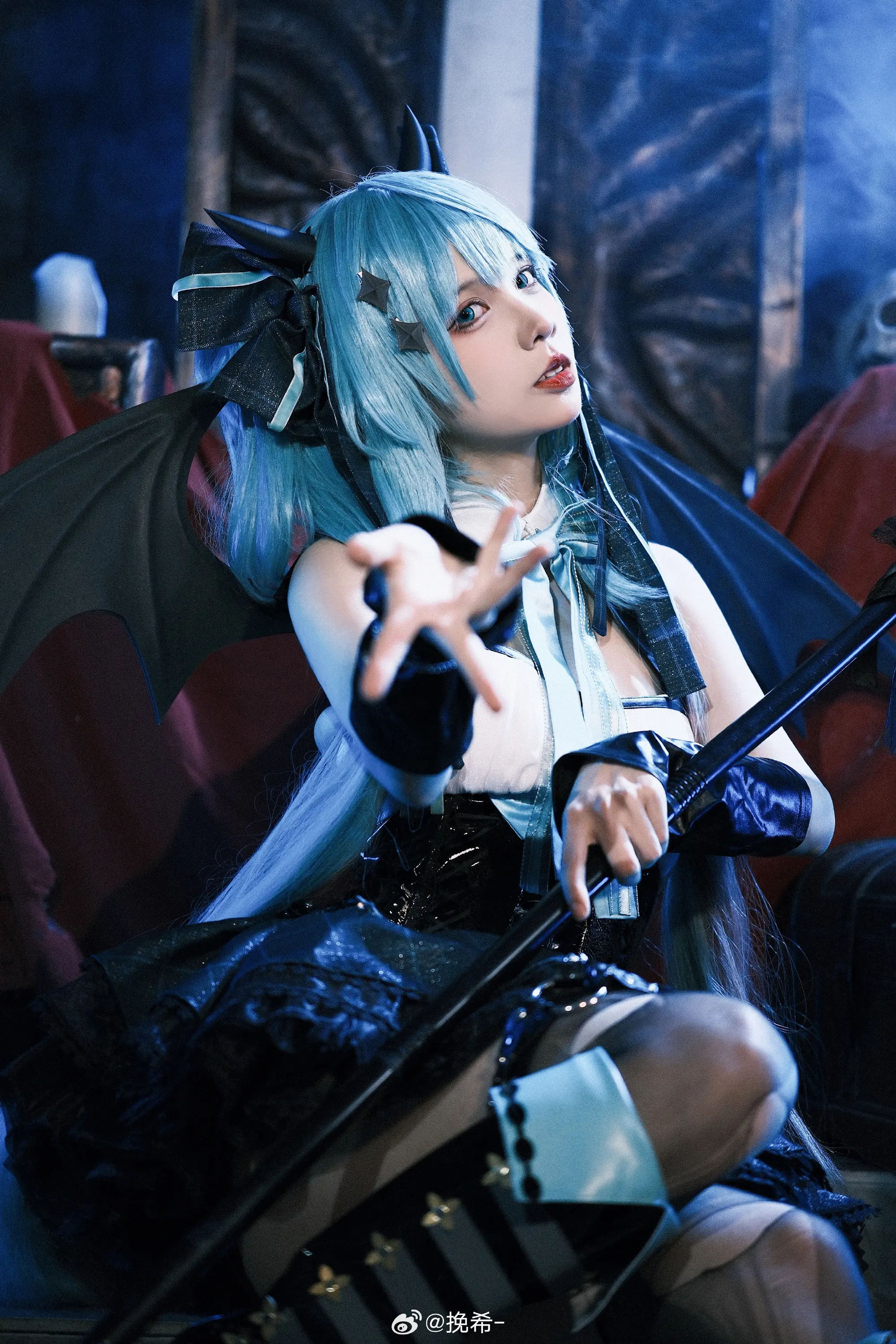 cosplay 初音未来  🖤 初音x小浣熊联动 🤍@挽希- COSPLAY-第15张