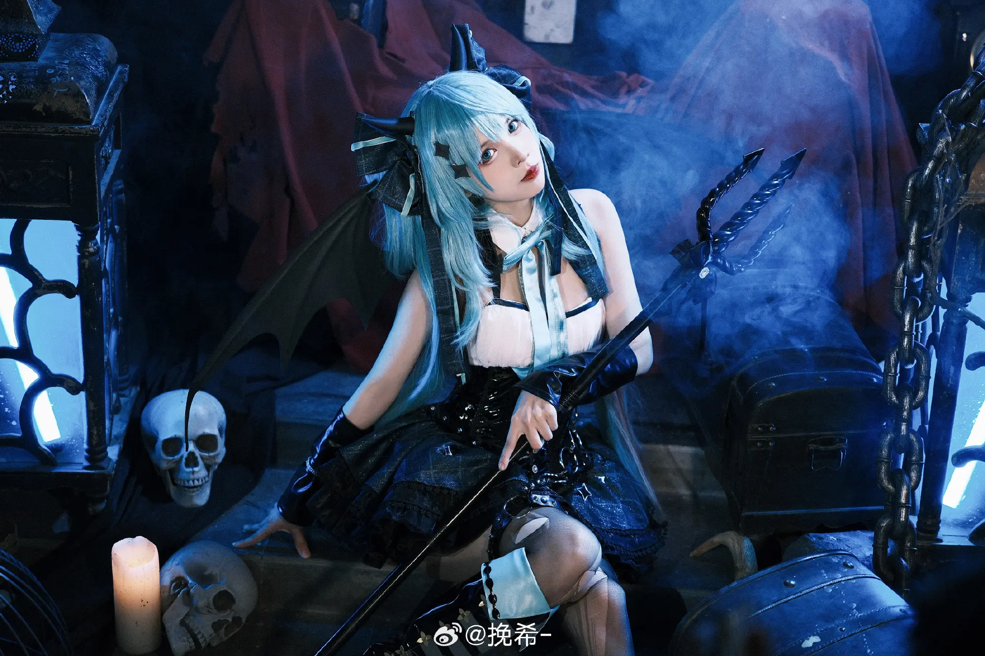 cosplay 初音未来  🖤 初音x小浣熊联动 🤍@挽希- COSPLAY-第17张