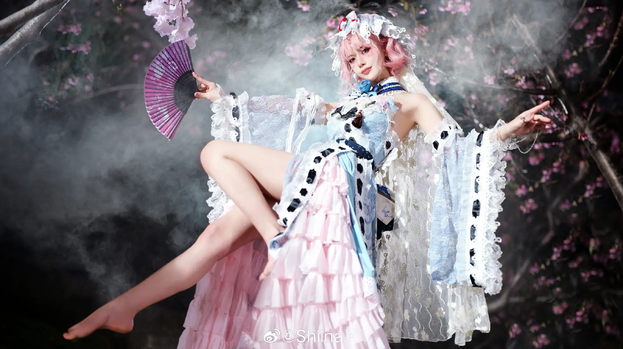 COSPLAY 东方project 西行寺幽幽子@Shiina· COSPLAY-第2张