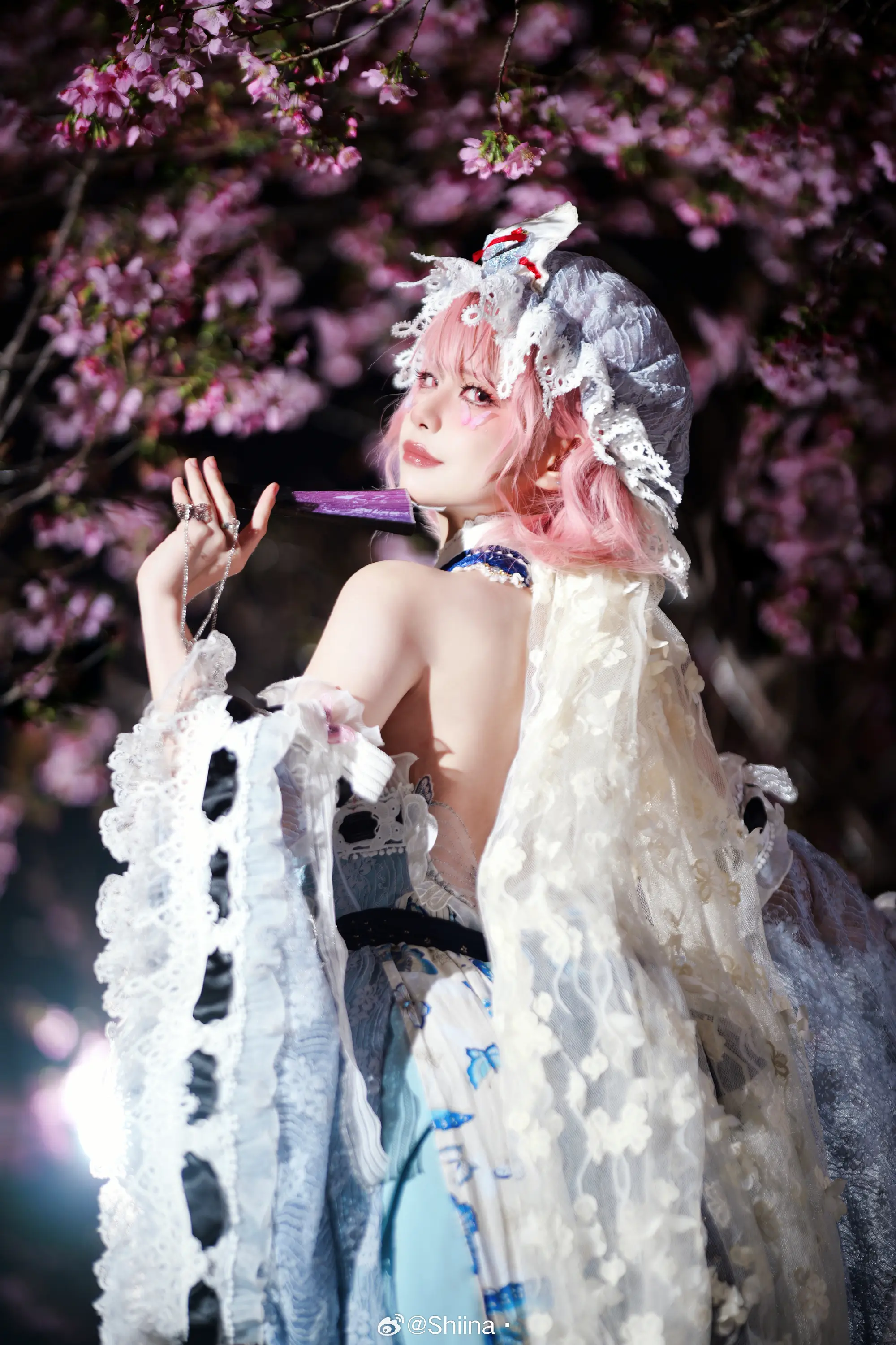 COSPLAY 东方project 西行寺幽幽子@Shiina·-公众号小姨ai