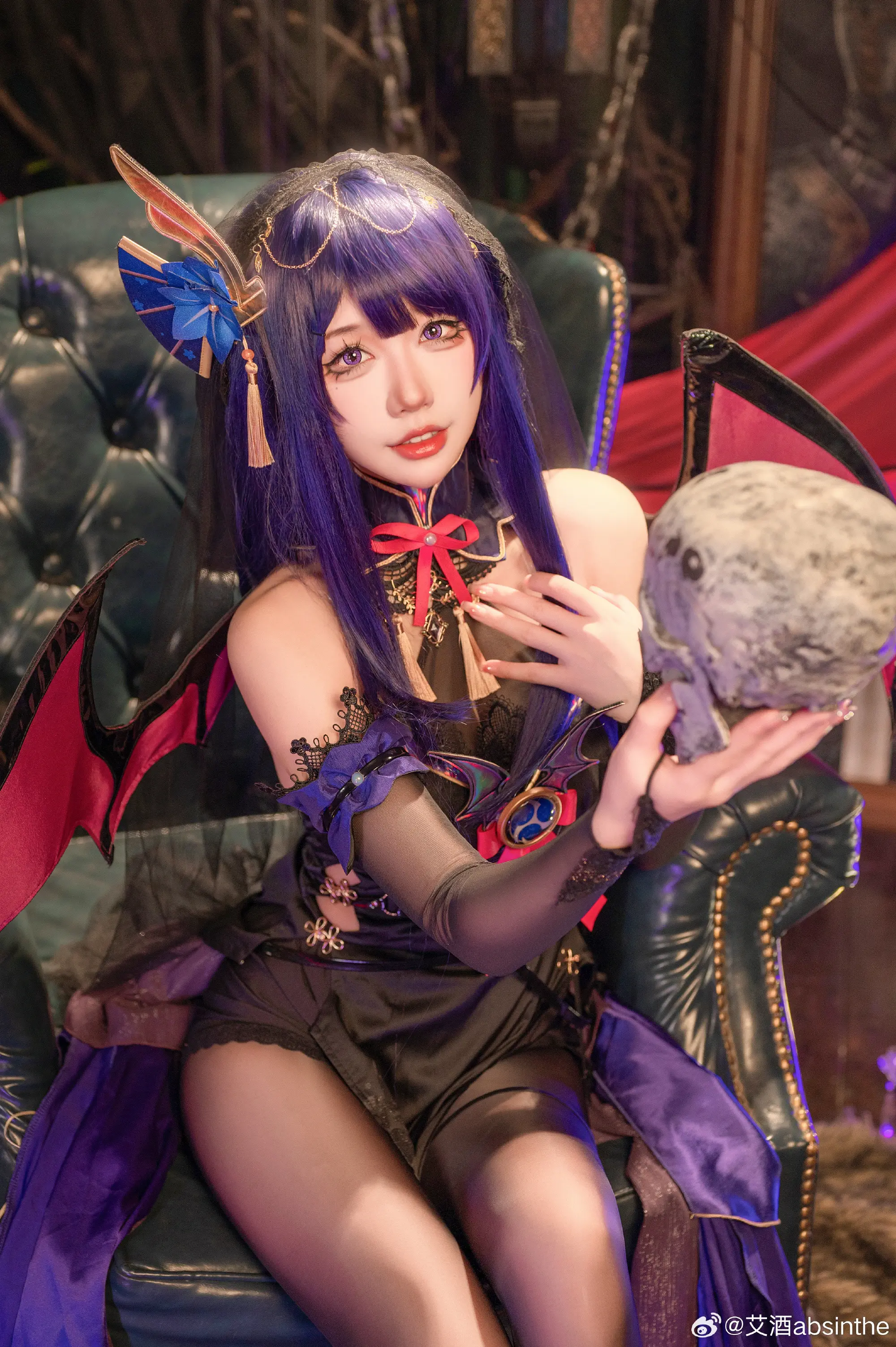 cosplay 原神 雷电将军～猫君君MaoJun-公众号小姨ai