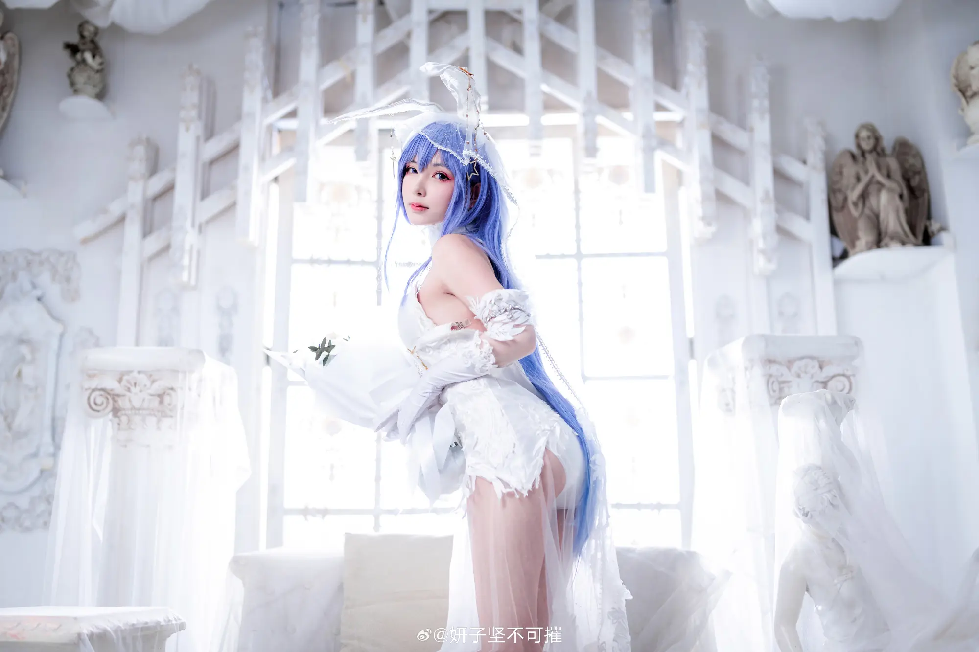 COSPLAY 碧蓝航线 花园白雪之仪cos@妍子坚不可摧 COSPLAY-第4张