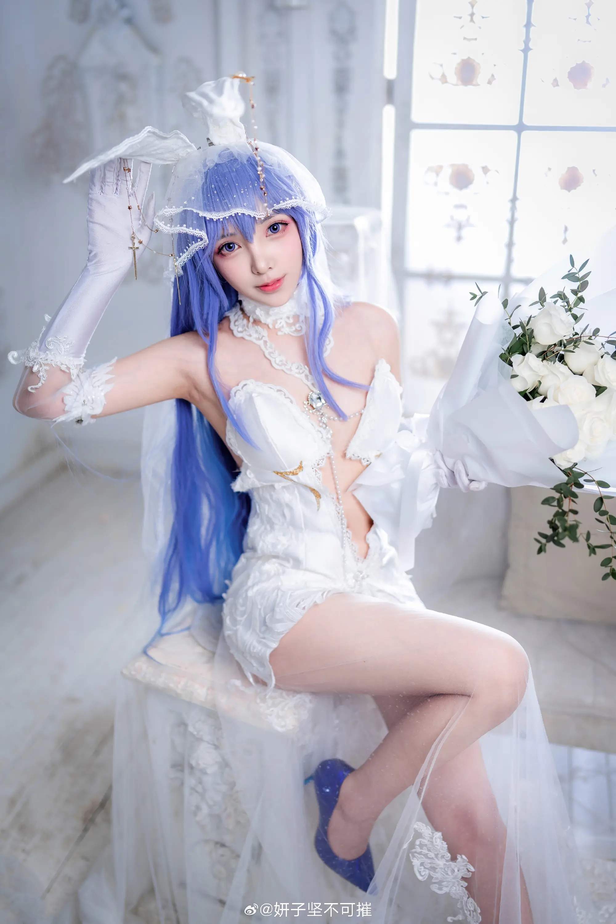 COSPLAY 碧蓝航线 花园白雪之仪cos@妍子坚不可摧 COSPLAY-第6张