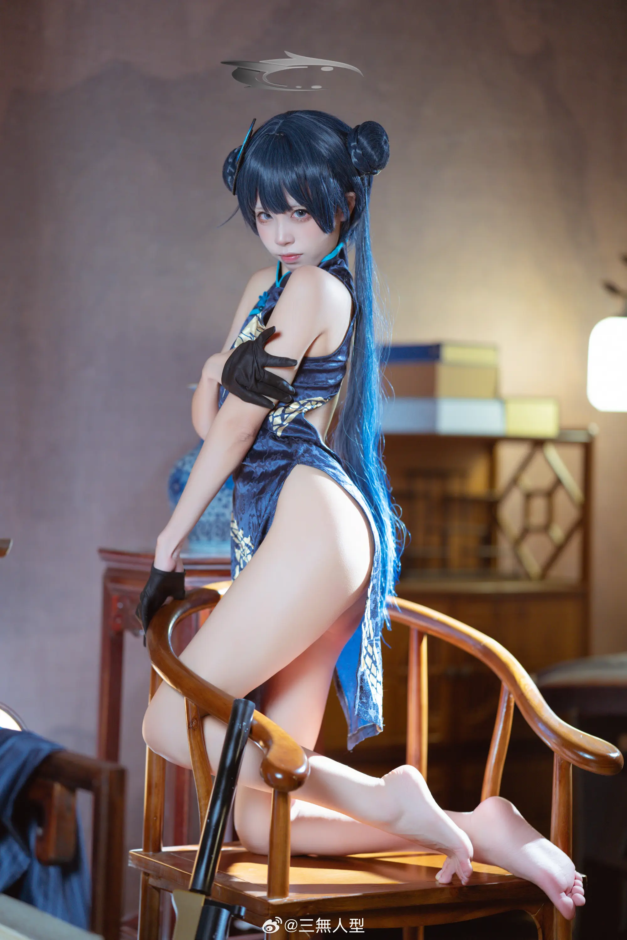 COSPLAY sensei  事情办完了以后，会继续留在山海经吗？ 碧蓝档案 妃咲@三無人型 COSPLAY-第7张