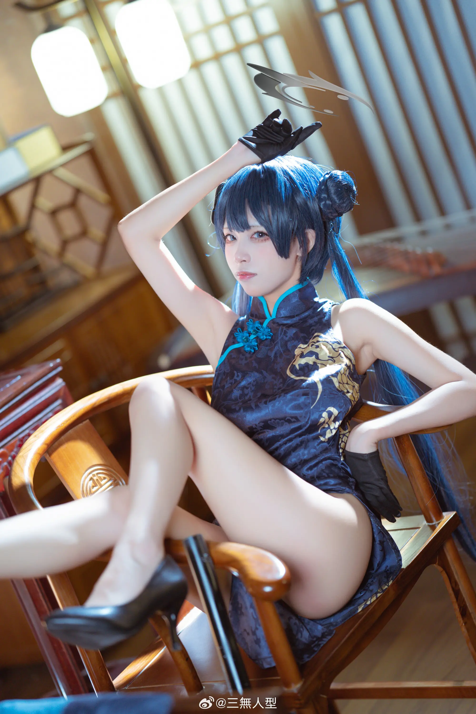 COSPLAY sensei  事情办完了以后，会继续留在山海经吗？ 碧蓝档案 妃咲@三無人型-公众号小姨ai
