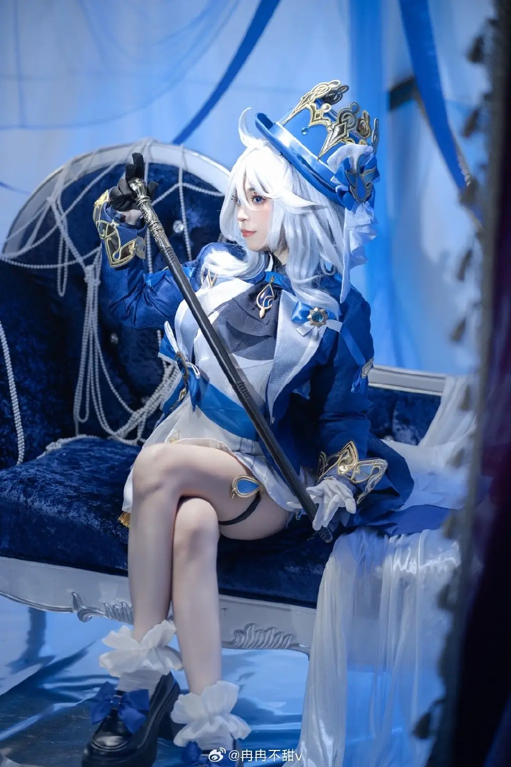 cosplay 审判舞台上的绝对焦点，直至谢幕的掌声响起。 原神 芙宁娜@冉冉不甜v COSPLAY-第9张