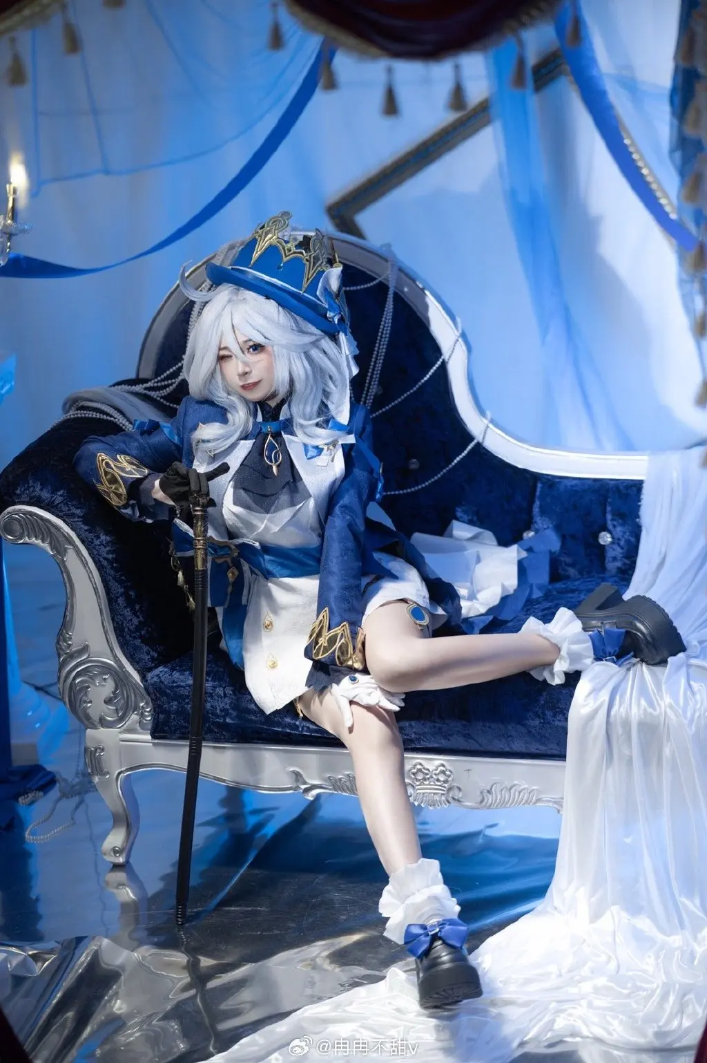 cosplay 审判舞台上的绝对焦点，直至谢幕的掌声响起。 原神 芙宁娜@冉冉不甜v COSPLAY-第8张