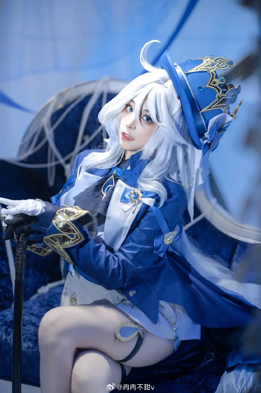 cosplay 审判舞台上的绝对焦点，直至谢幕的掌声响起。 原神 芙宁娜@冉冉不甜v COSPLAY-第5张