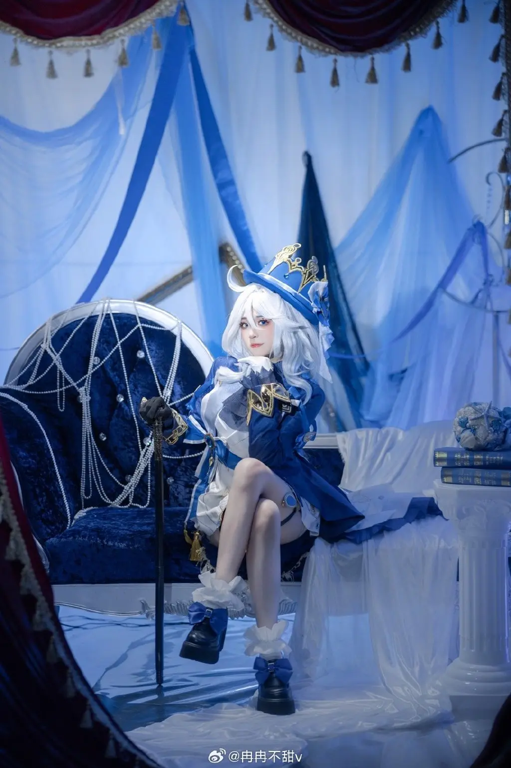 cosplay 审判舞台上的绝对焦点，直至谢幕的掌声响起。 原神 芙宁娜@冉冉不甜v COSPLAY-第3张